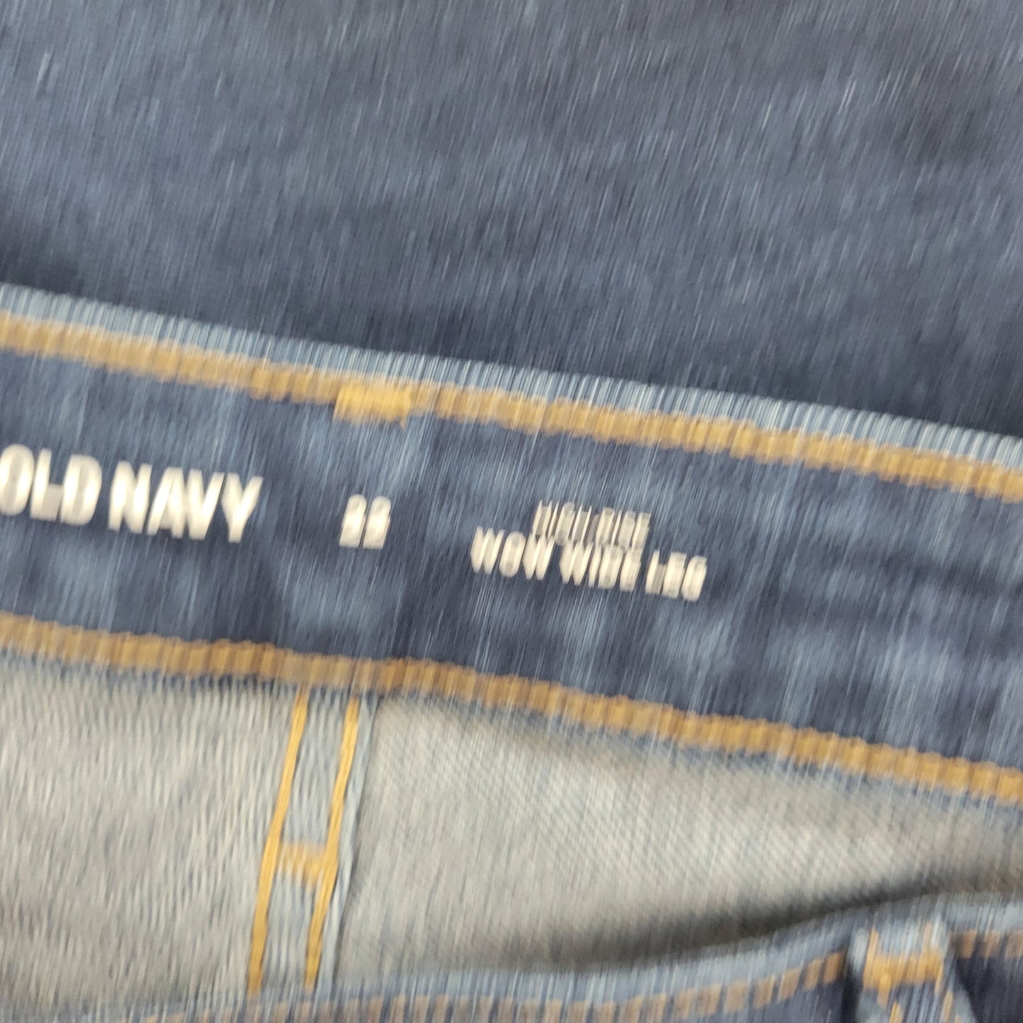 Old Navy Wow Women Plus 22 Wide Leg Jeans Dark Blue Wash Denim SL107E