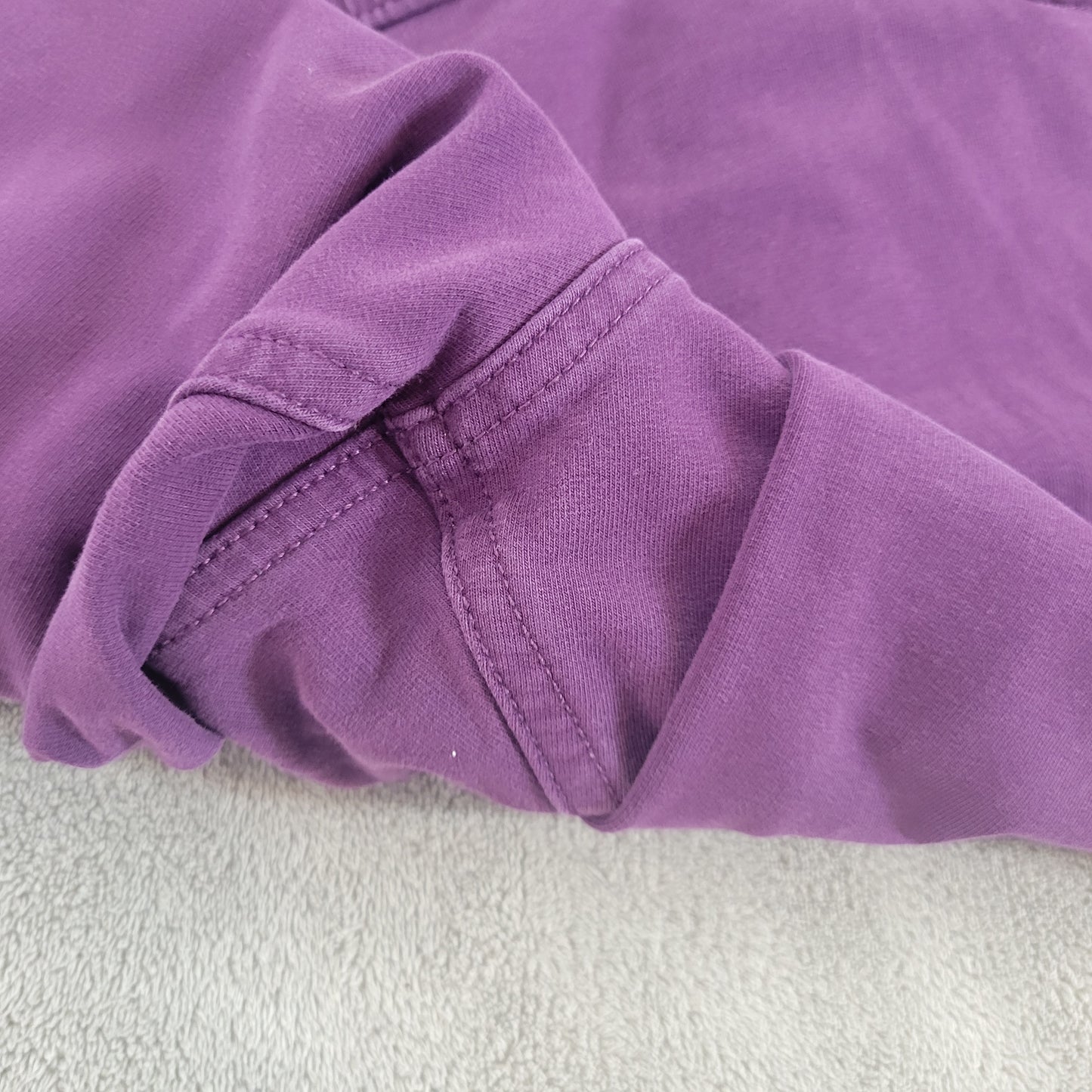 Catherines Plus Size 3XWP Petite Jeans Purple Cropped Knit Cotton Denim SL102E