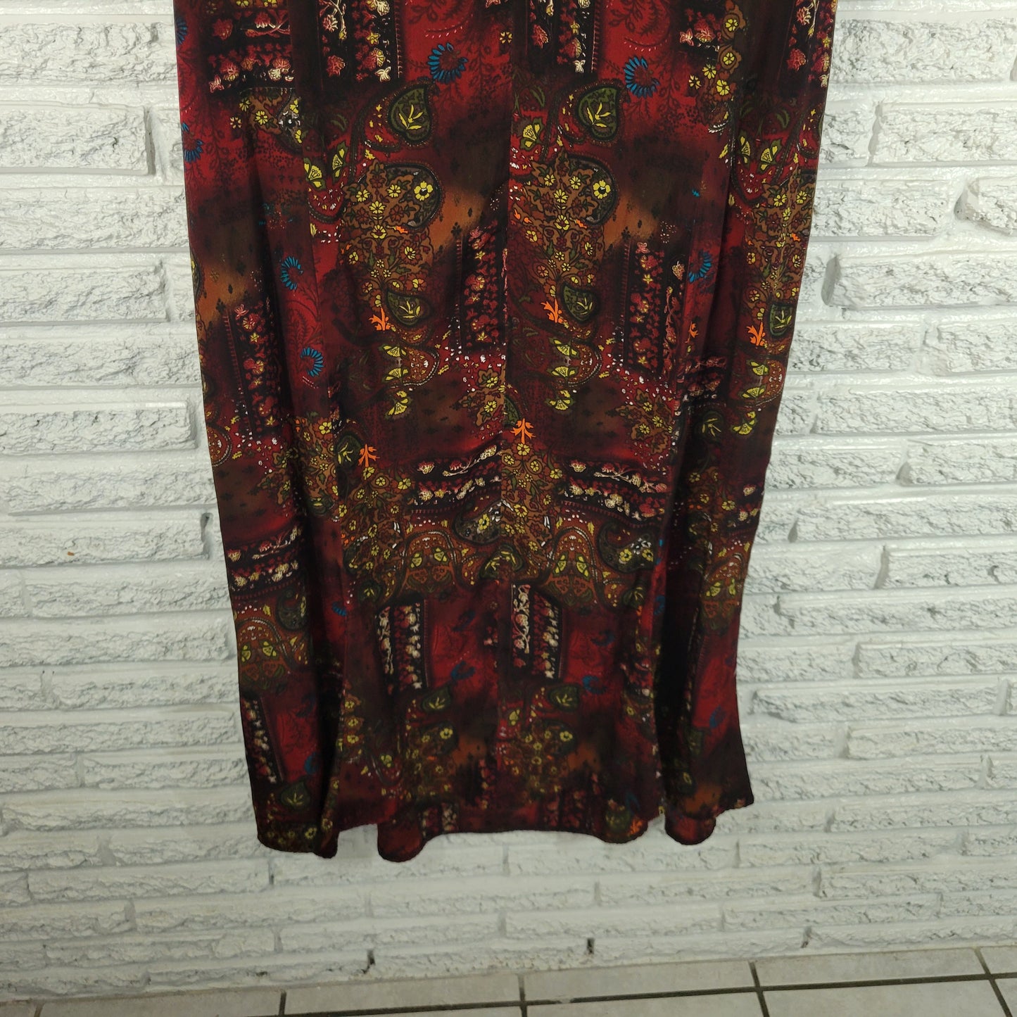 Anna Maxwell Womens Dress 22WP Petite Paisley Floral Shift Sleeveless Zip PAI64E