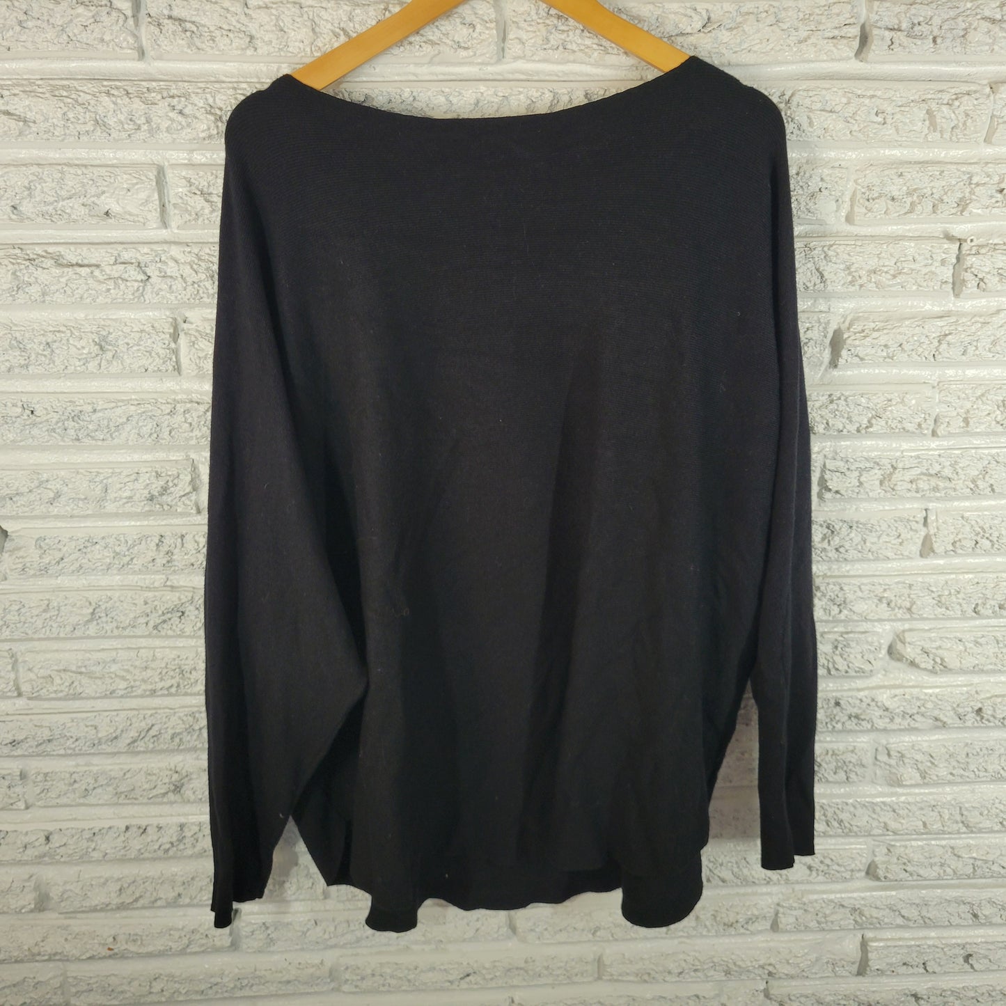 Max Studio Womens Sweater 3X Black Rhinestone Sparkle Party Long Sleeve BLA19E