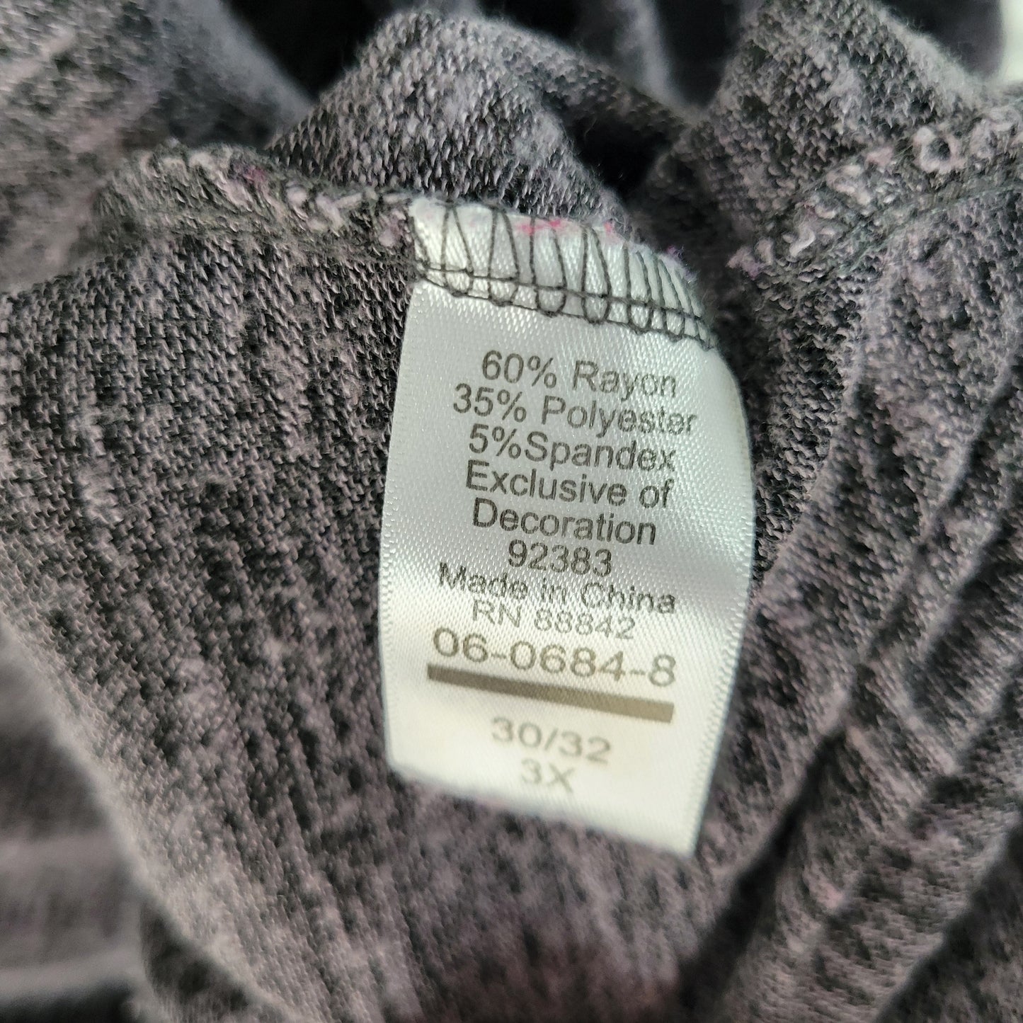 Dreams Co Womens Pajama Top Camisole Size 3X Gray Sleep Cami Adjustable GRA44E