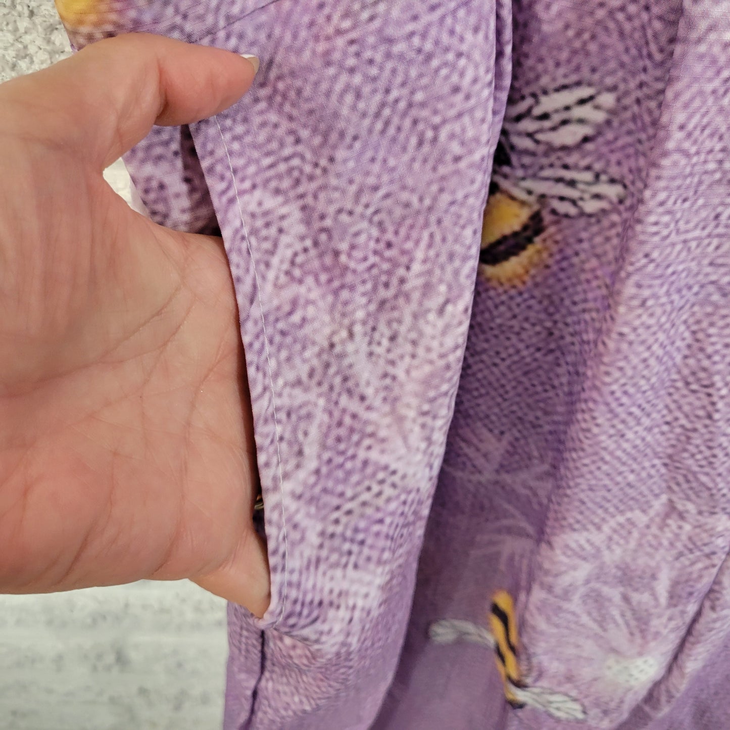 Womens Jumpsuit Plus Size 3XL Purple Bumble Bee Wide Leg Sleeveless PUR52E