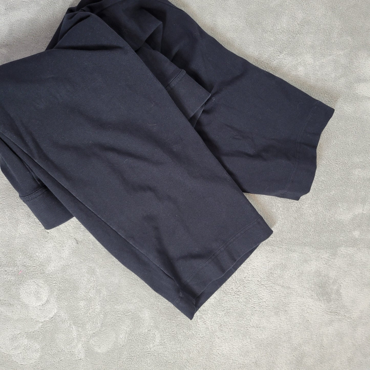 Lands End Womens XLP Capri Pants Blue Knit Elastic Waist Pull On BLU113E