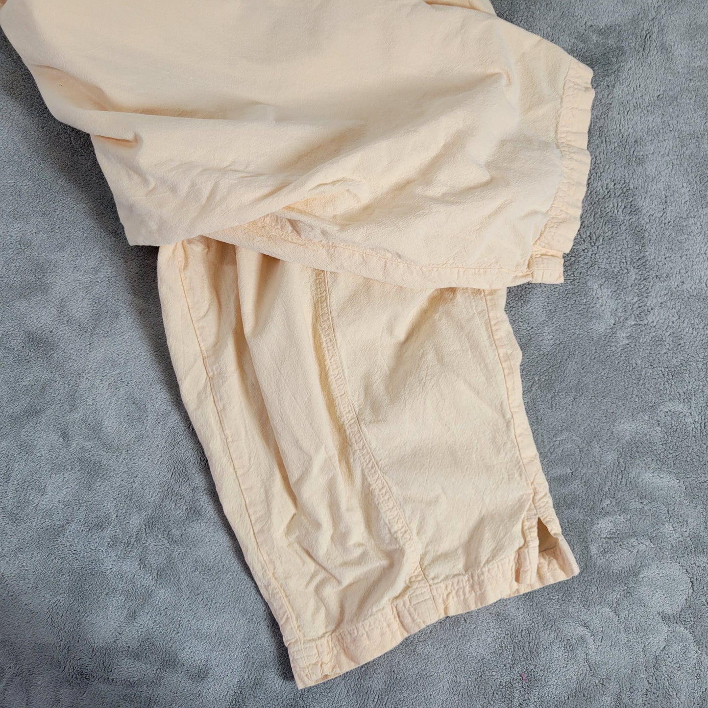 Erika Womens Plus 1X Orange Cotton Capri Pants Elastic Drawstring Waist ORA26E