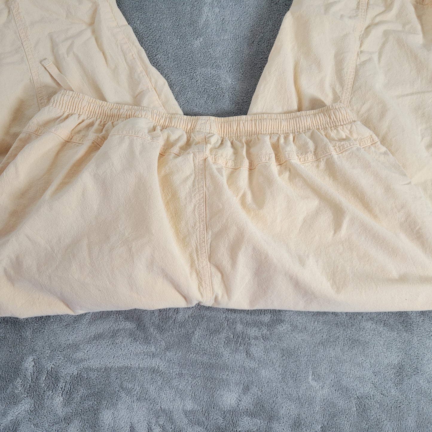 Erika Womens Plus 1X Orange Cotton Capri Pants Elastic Drawstring Waist ORA26E