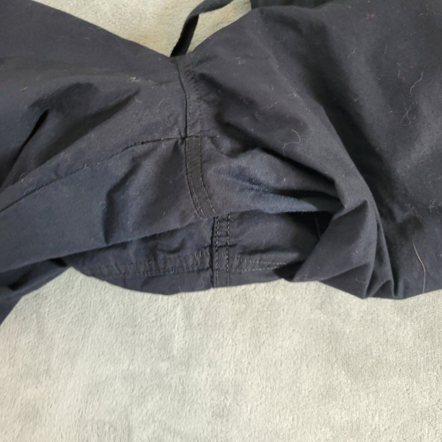 St. John's Bay Women 2X Cargo Capri Pants Black Pull On Elastic Waist CAP22E