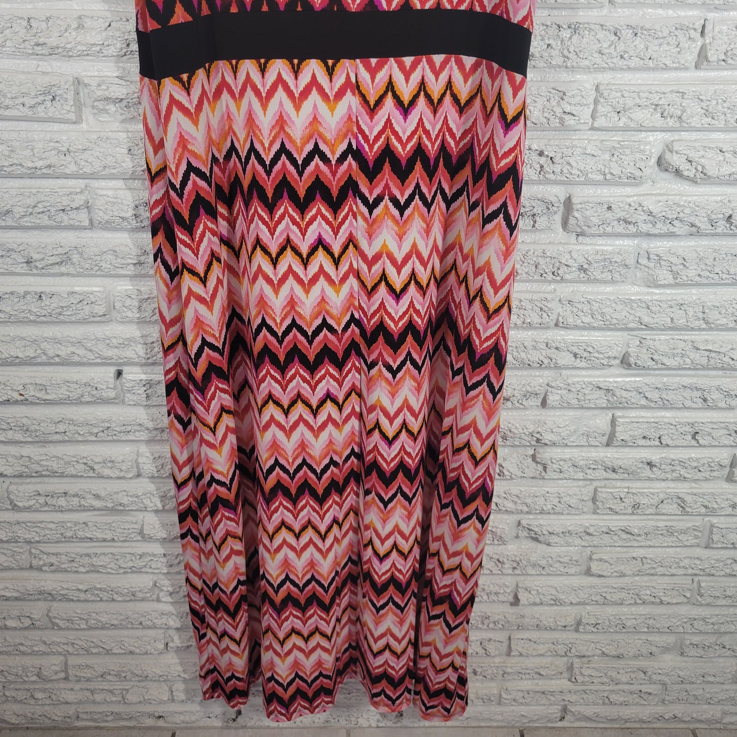 Susan Lawrence 3X Sheath Dress Multicolor Geometric Watercolor Belted GEO109E