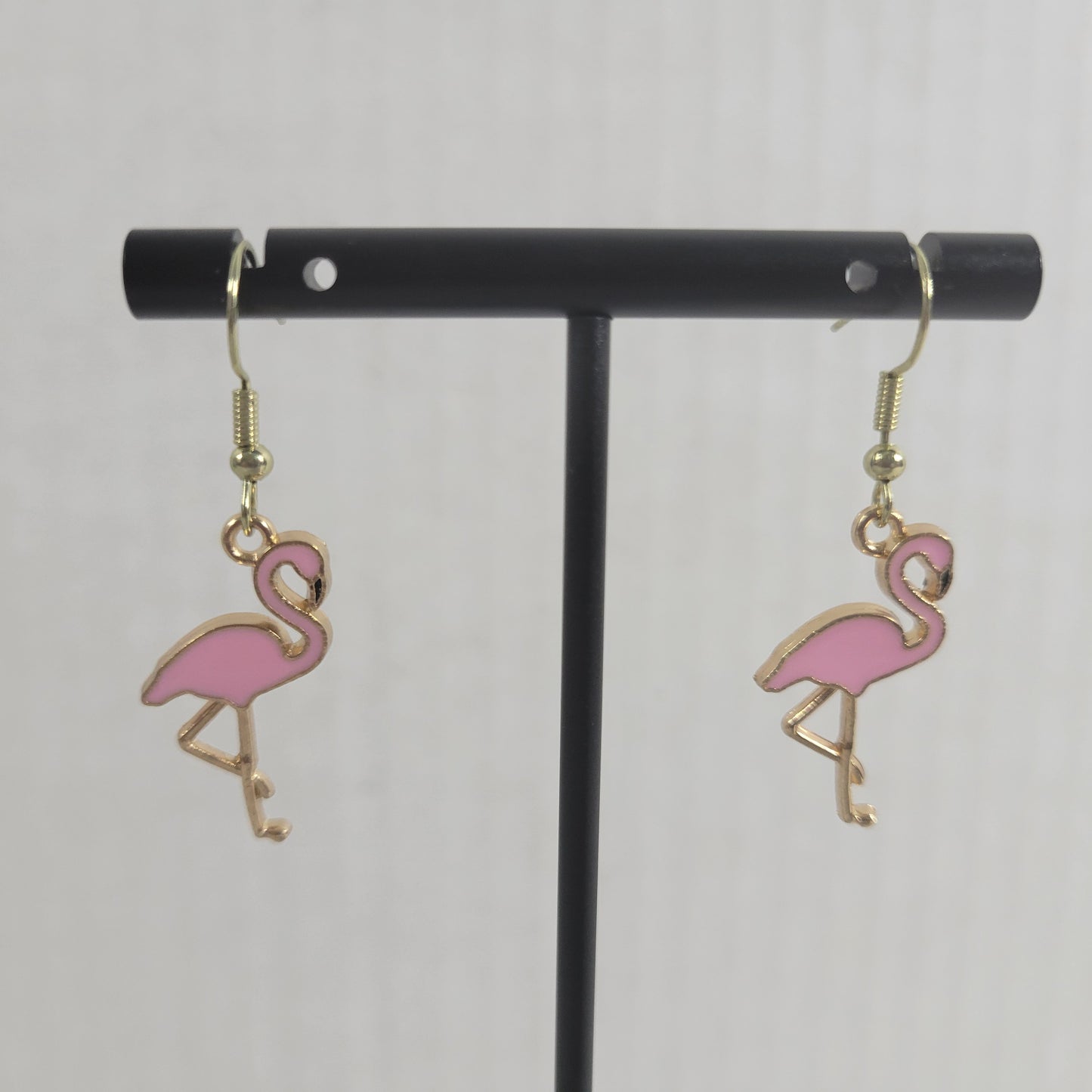 Pink Flamingo Dangle Earrings Fish Hook Women Drop Jewelry Tropical Gift E30E
