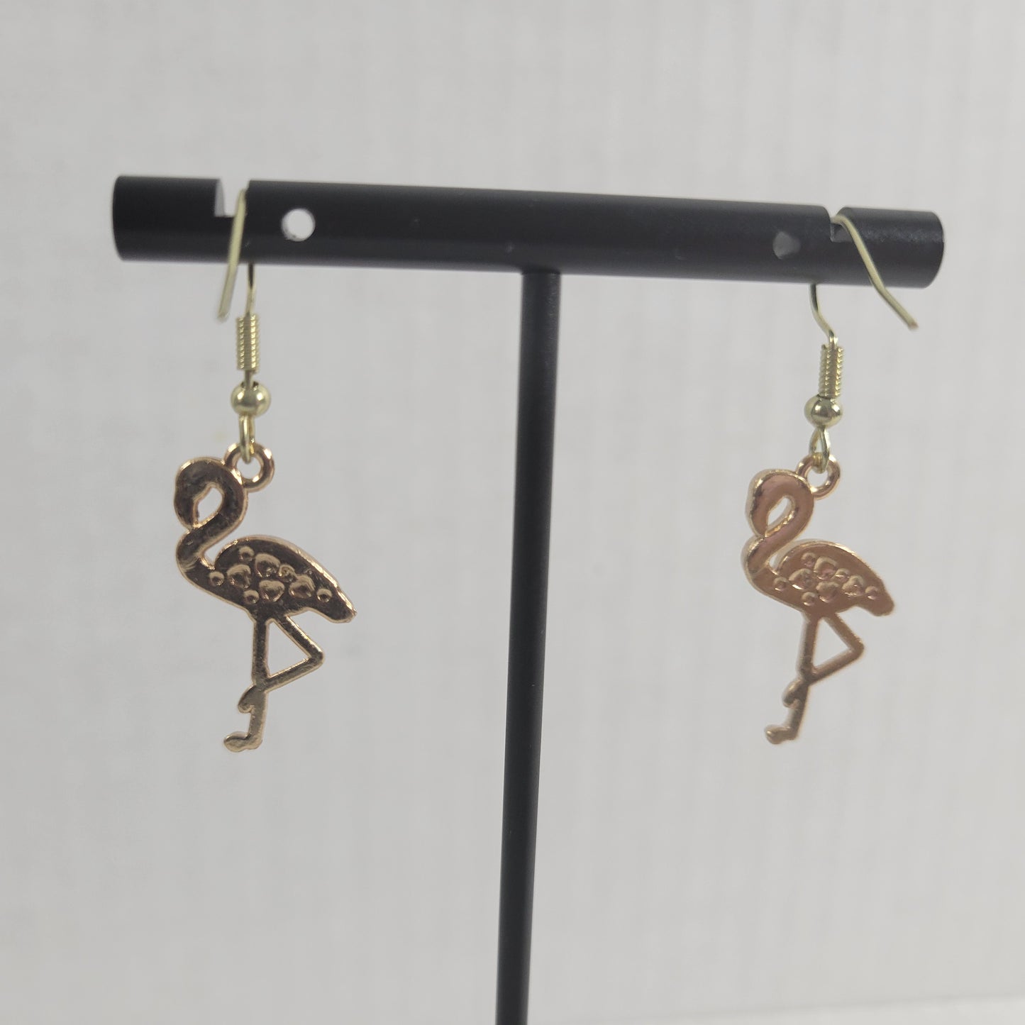 Pink Flamingo Dangle Earrings Fish Hook Women Drop Jewelry Tropical Gift E30E