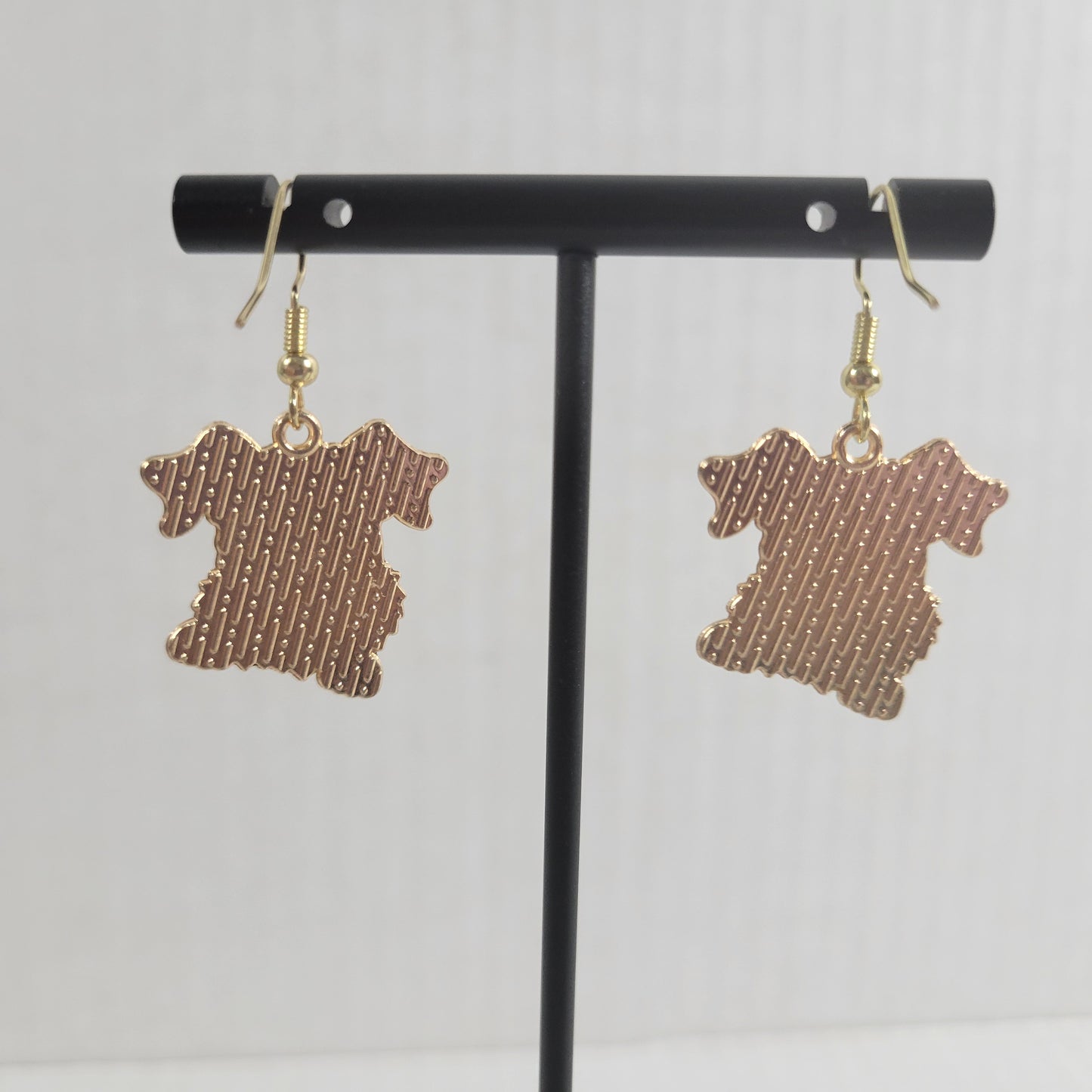Schnauzer Dog Dangle Earrings Fish Hook Puppy Novelty Jewelry Pet Lover E39E