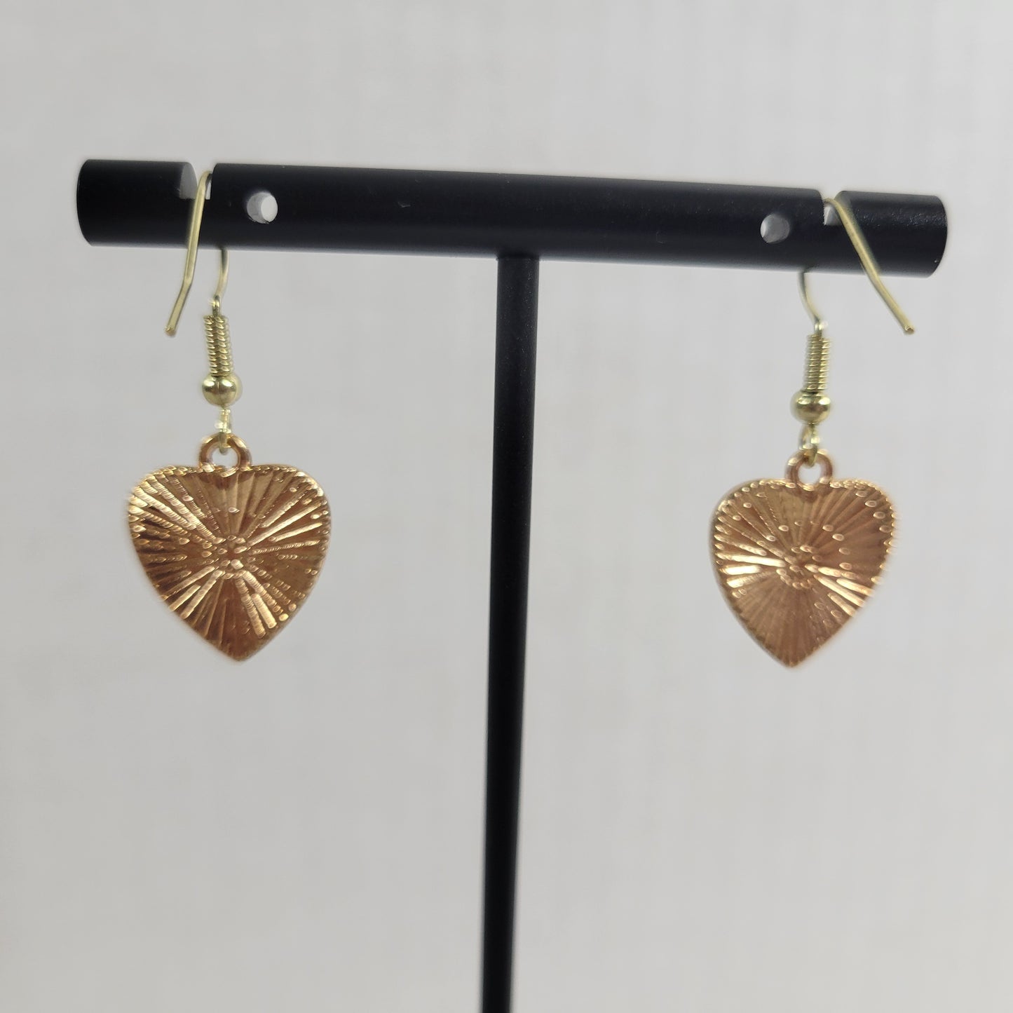 USA Flag Heart Earrings Patriotic July 4th Dangle Multicolored Women E46E