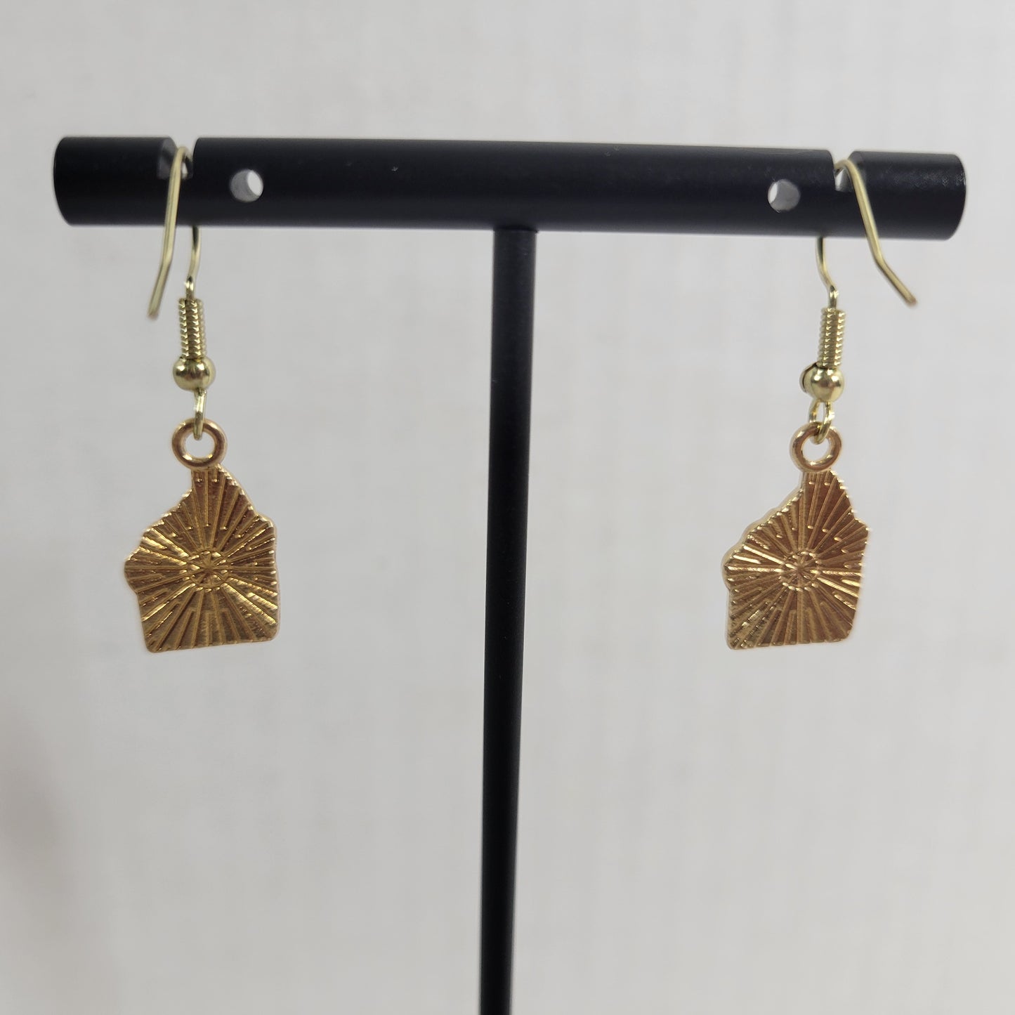 USA Flag Cupcake Earrings Patriotic July 4th Dangle Drop Women Holiday E58E