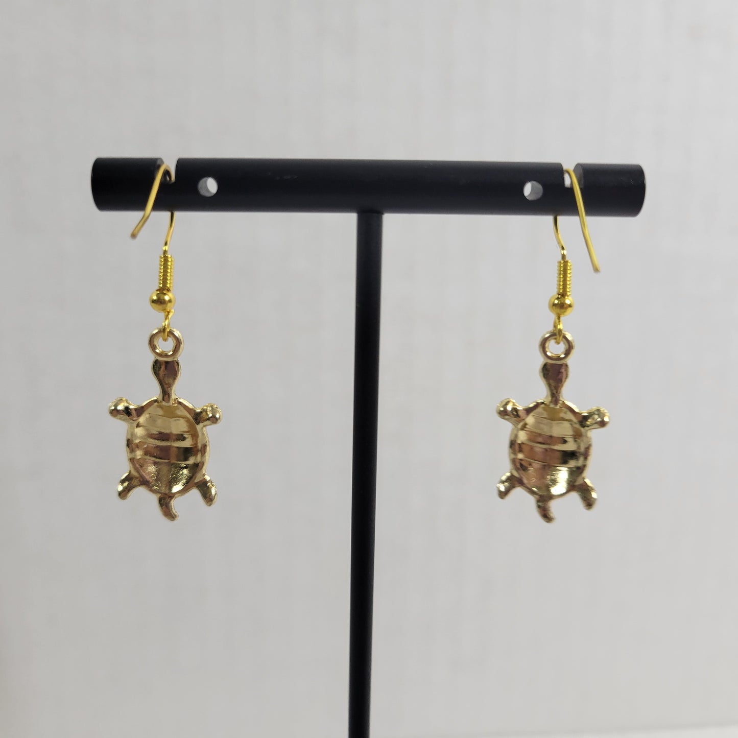 Turtle Dangle Drop Earrings Women Zinc Alloy Gold Tone Blue Pink Fashion E65E