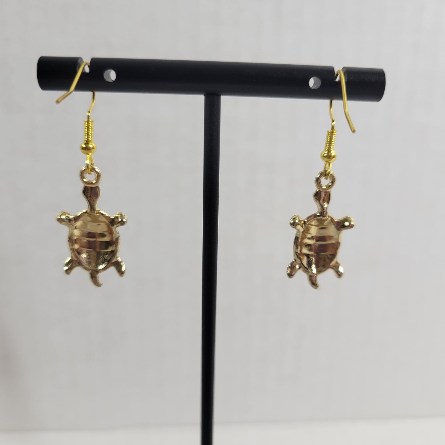 Turtle Dangle Drop Earrings Women Zinc Alloy Pink White Gold Tone Fashion E66E