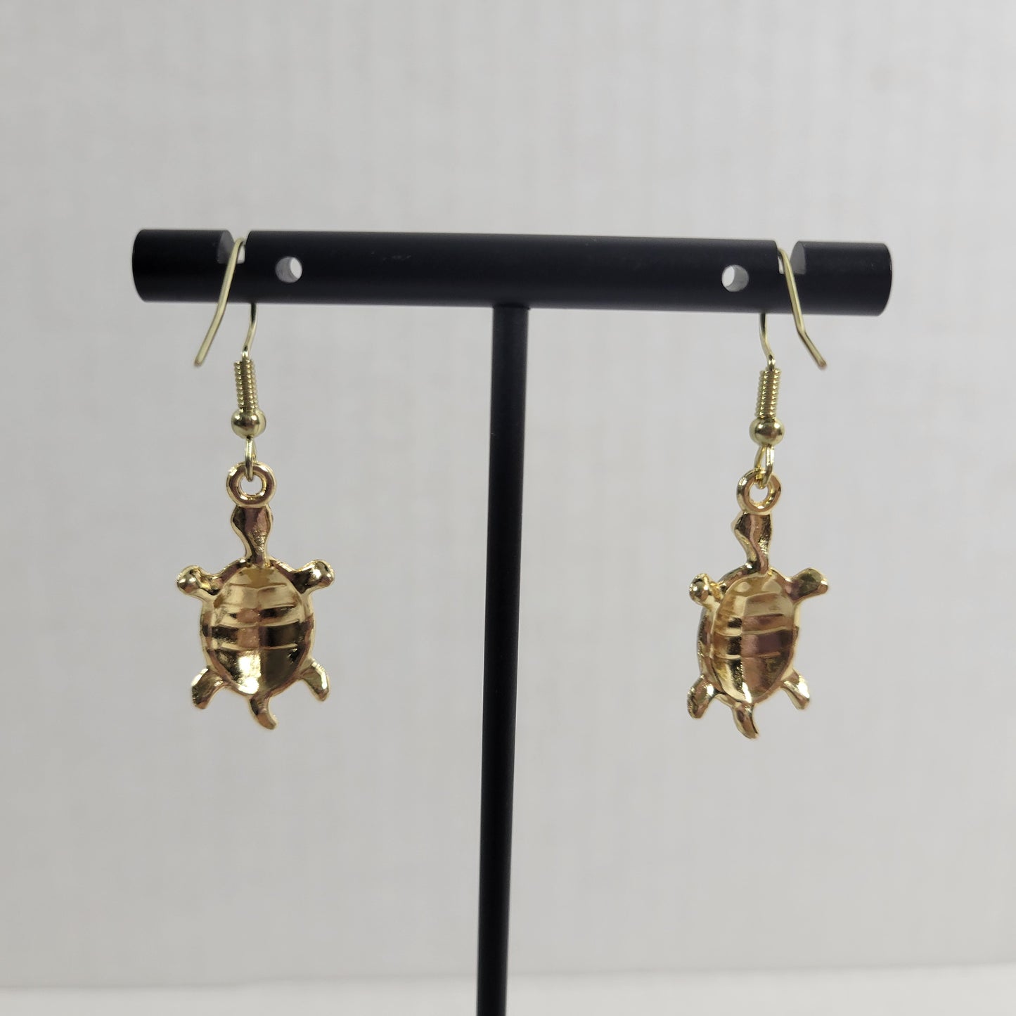 Turtle Dangle Drop Earrings Women Zinc Alloy Pink Purple Gold Tone Fashion E69E