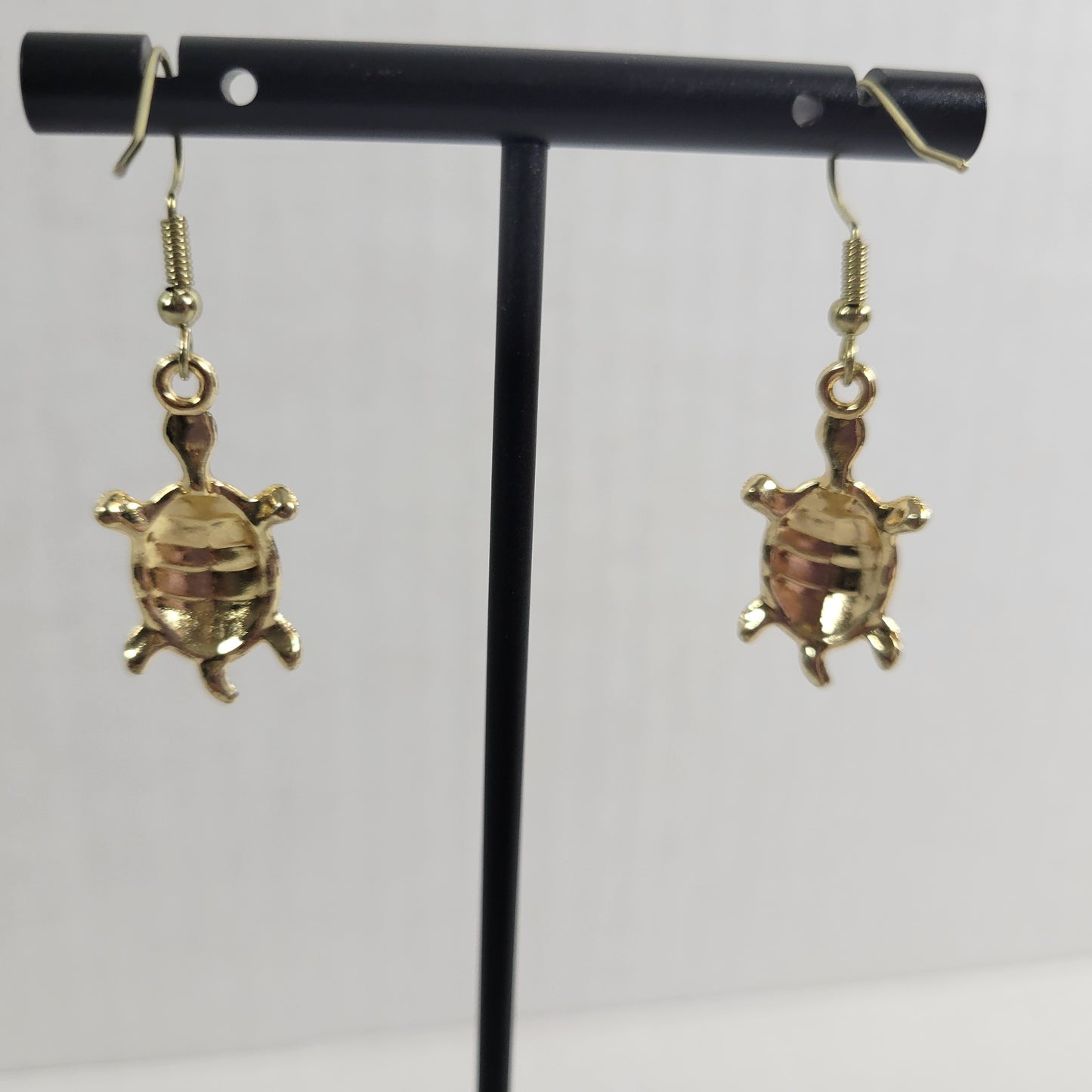Turtle Dangle Drop Earrings Women Zinc Alloy Blue Yellow Gold Tone Fashion E71E