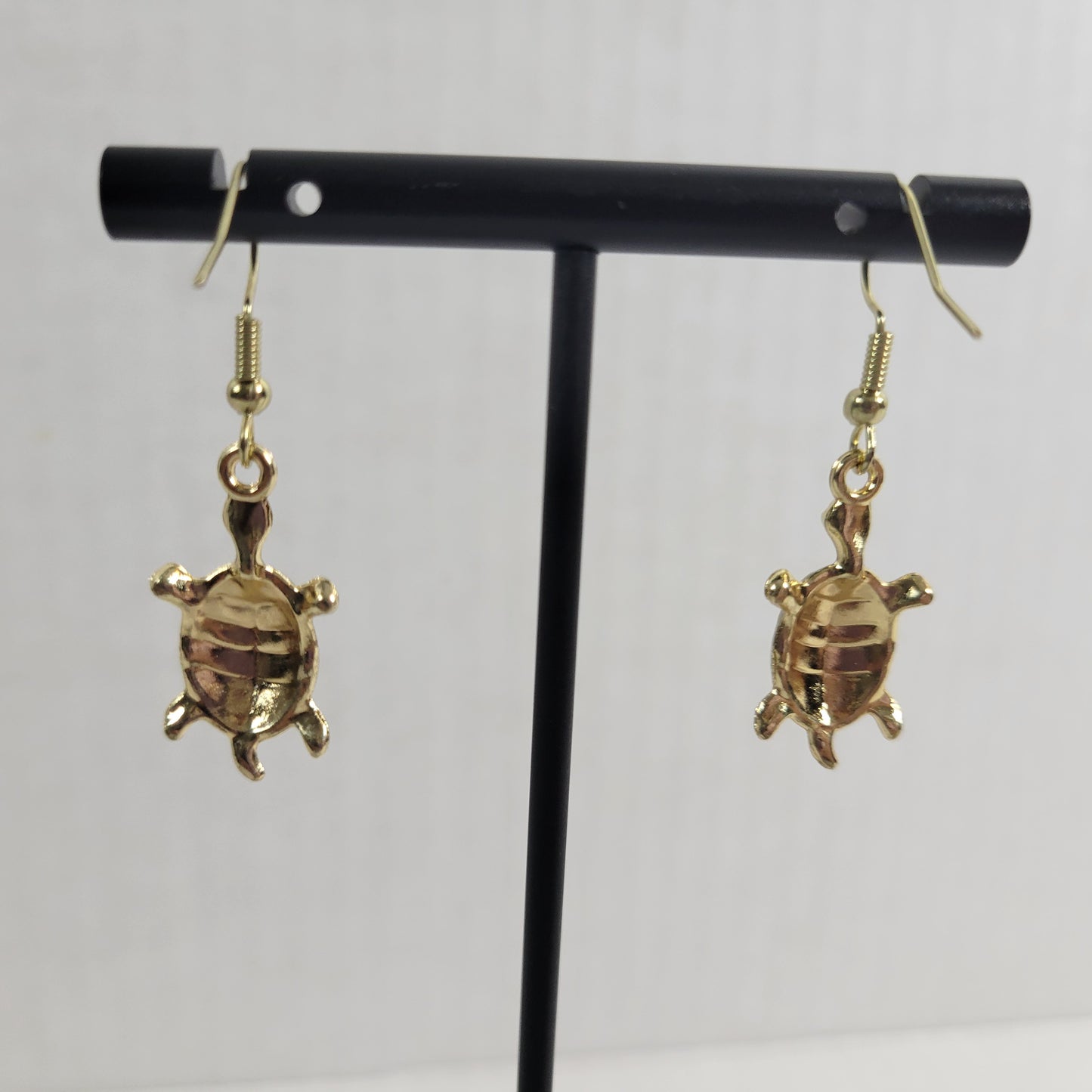 Turtle Dangle Drop Earrings Women Zinc Alloy Blue Red Pink Gold Tone  E73E