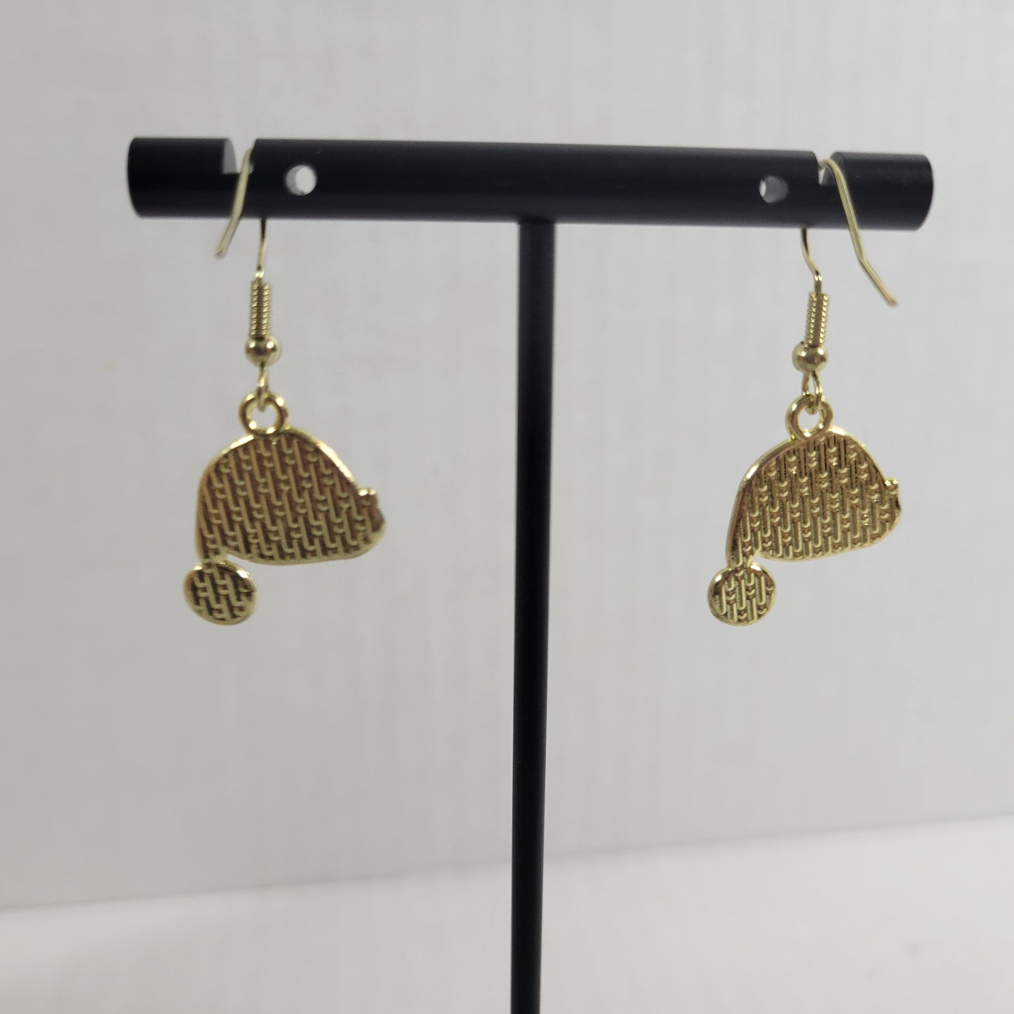 Christmas Santa Cap Dangle Drop Earrings Women Alloy Multicolor Holiday E78E