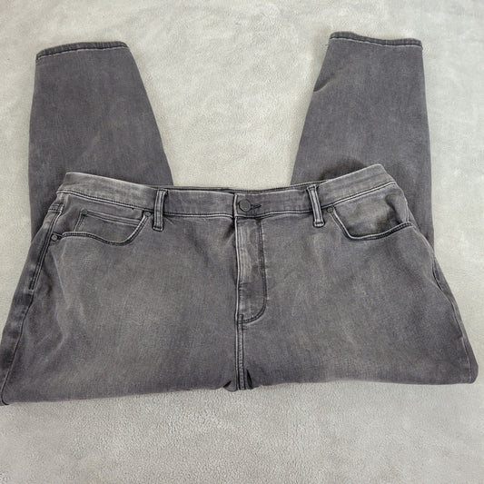 Simply Vera Wang 22WS Petite Black Skinny Cropped Jeans Elastic Waist SKI22E