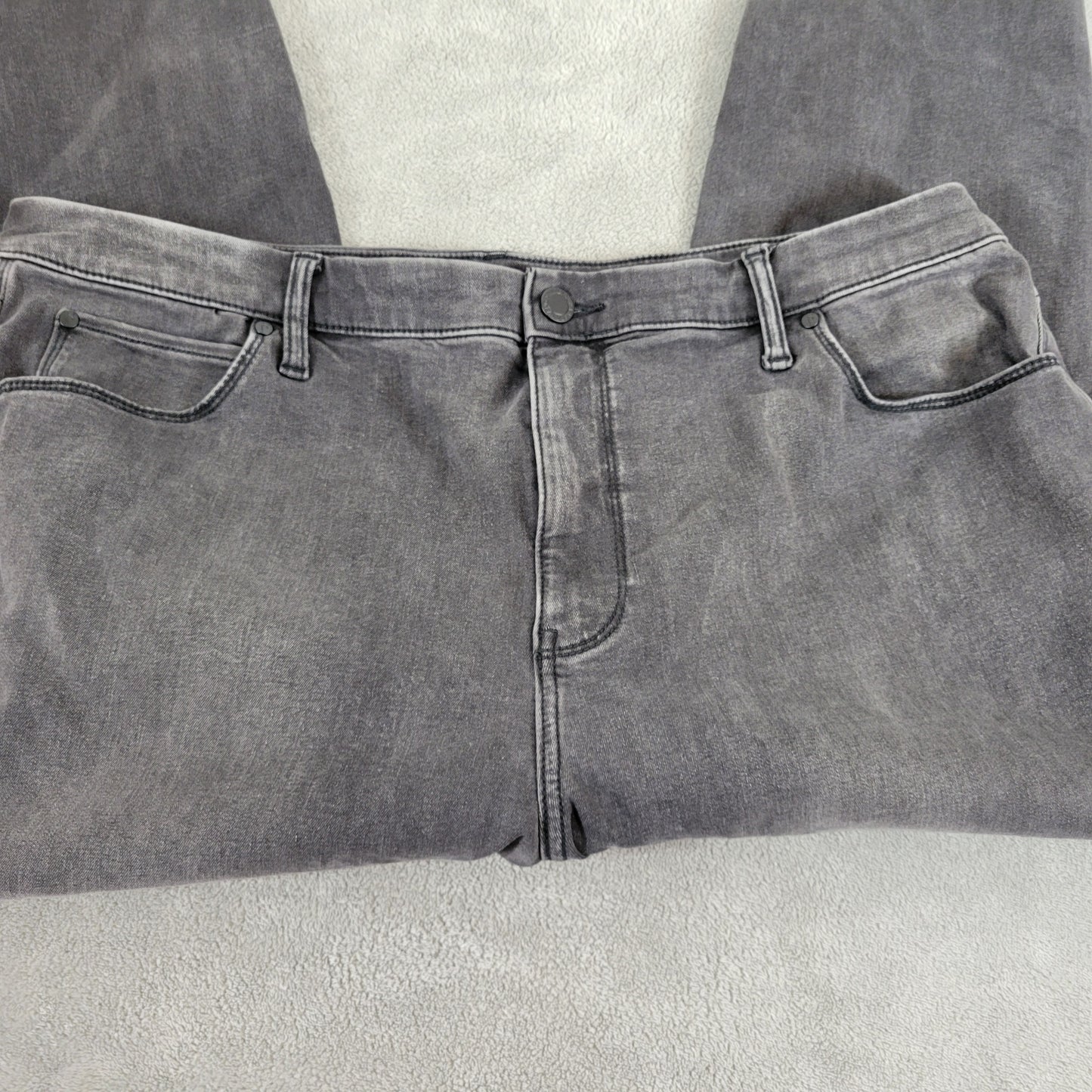 Simply Vera Wang 22WS Petite Black Skinny Cropped Jeans Elastic Waist SKI22E