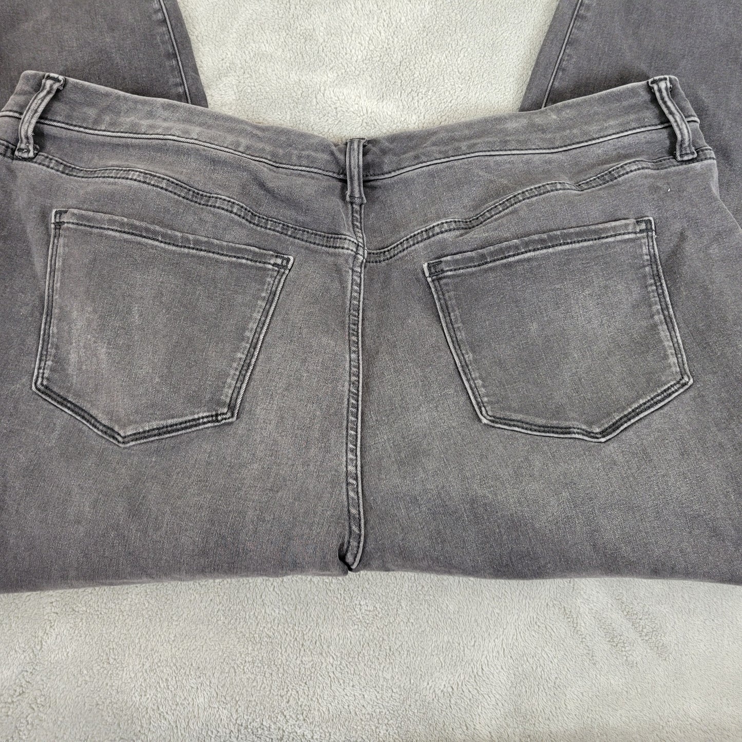 Simply Vera Wang 22WS Petite Black Skinny Cropped Jeans Elastic Waist SKI22E