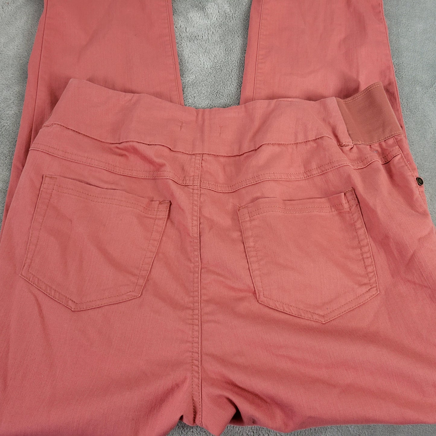 Woman Within Pants 16W Dusty Rose Pink Tapered Pull On Elastic Waist SL114E