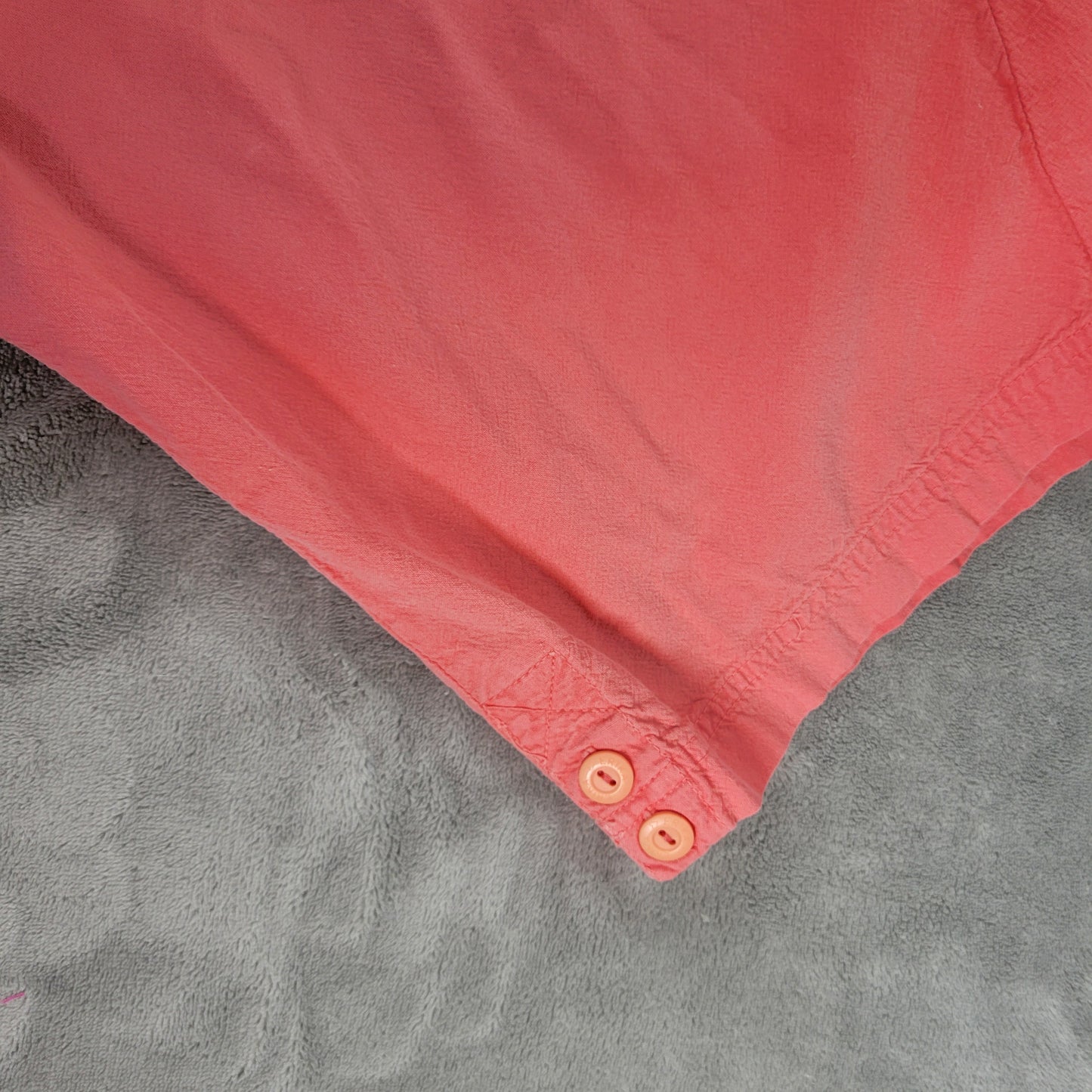 Erika 2X Capri Pants Pink Cotton Pull On Drawstring Elastic Waist Pockets PIN41E