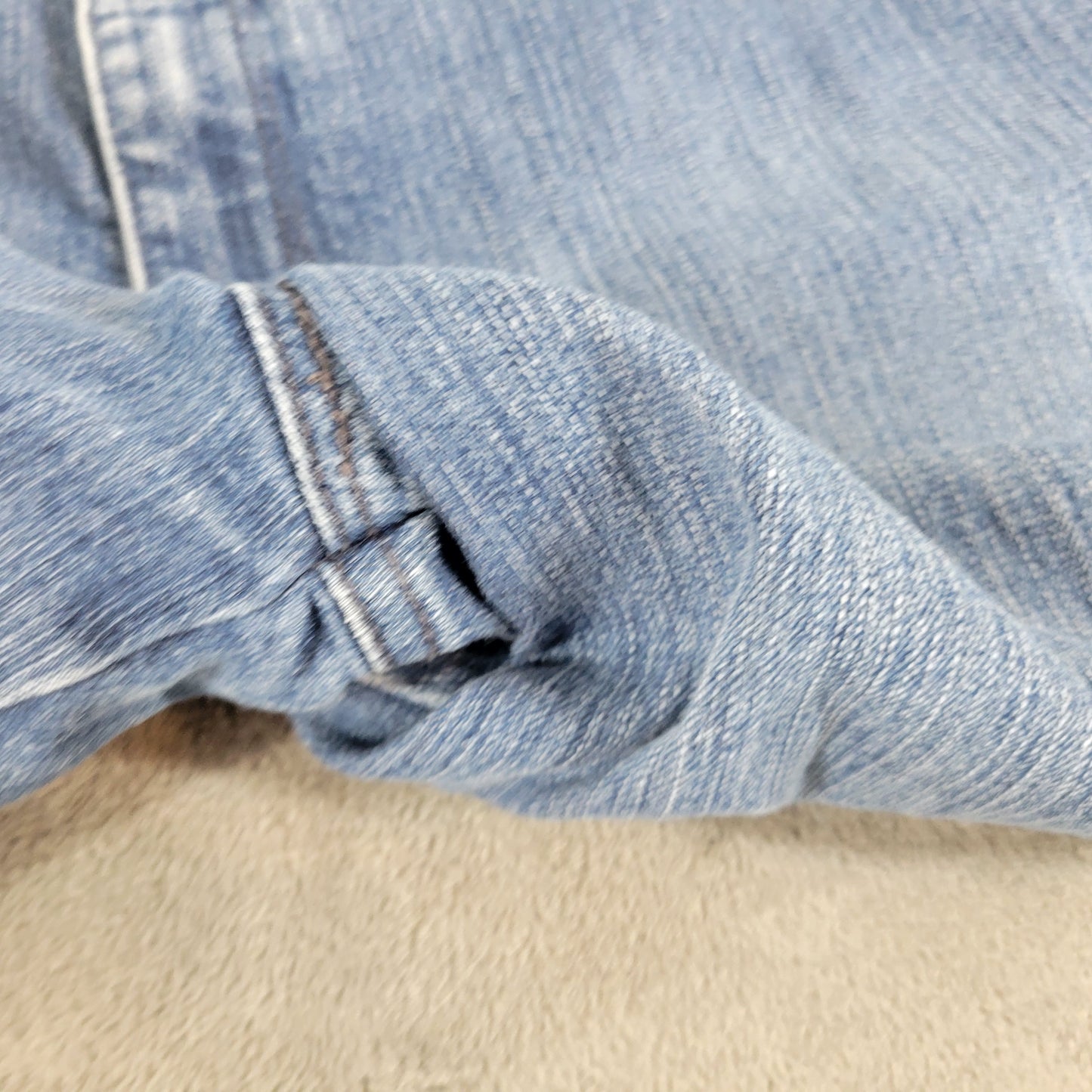 Gloria Vanderbilt 18 Jeans Blue Denim Straight Leg Elastic Waist Stretch SL58E
