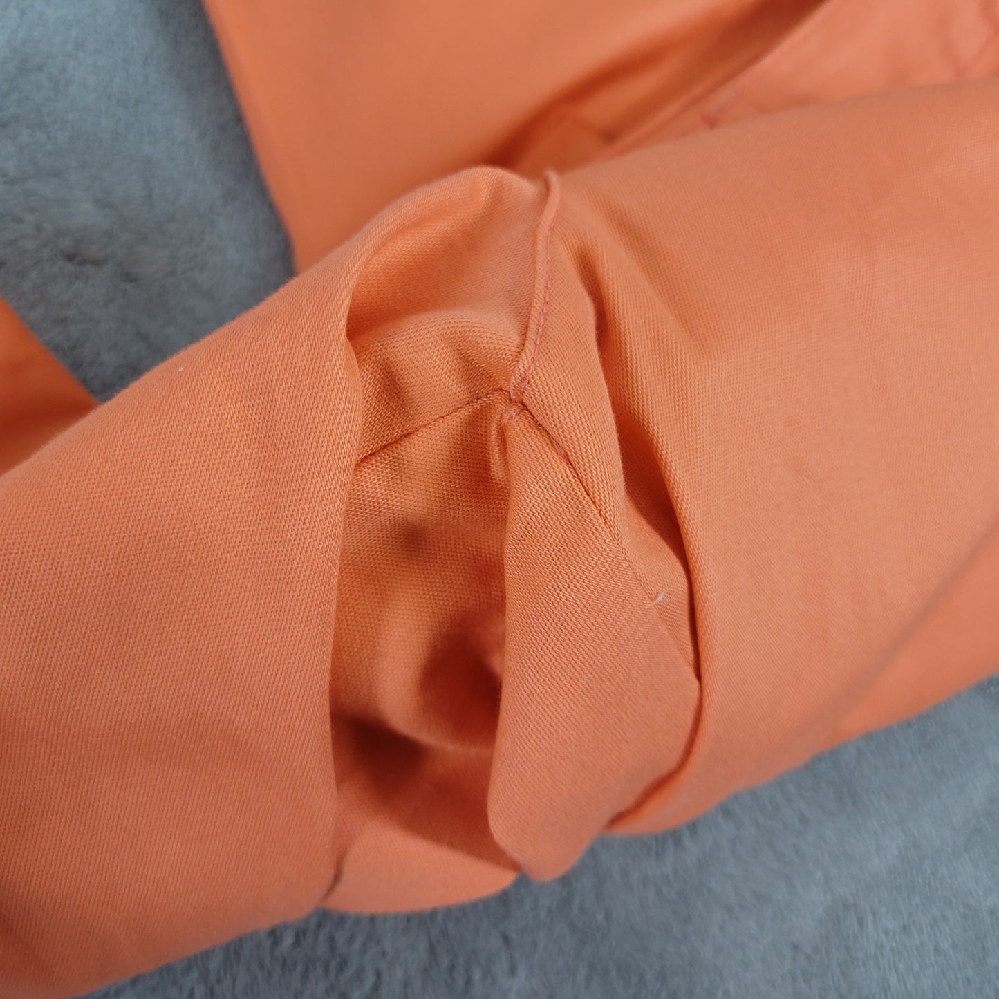 St. John's Bay 24W Capri Pants Orange Cotton Blend Straight Leg Pockets CAP9E