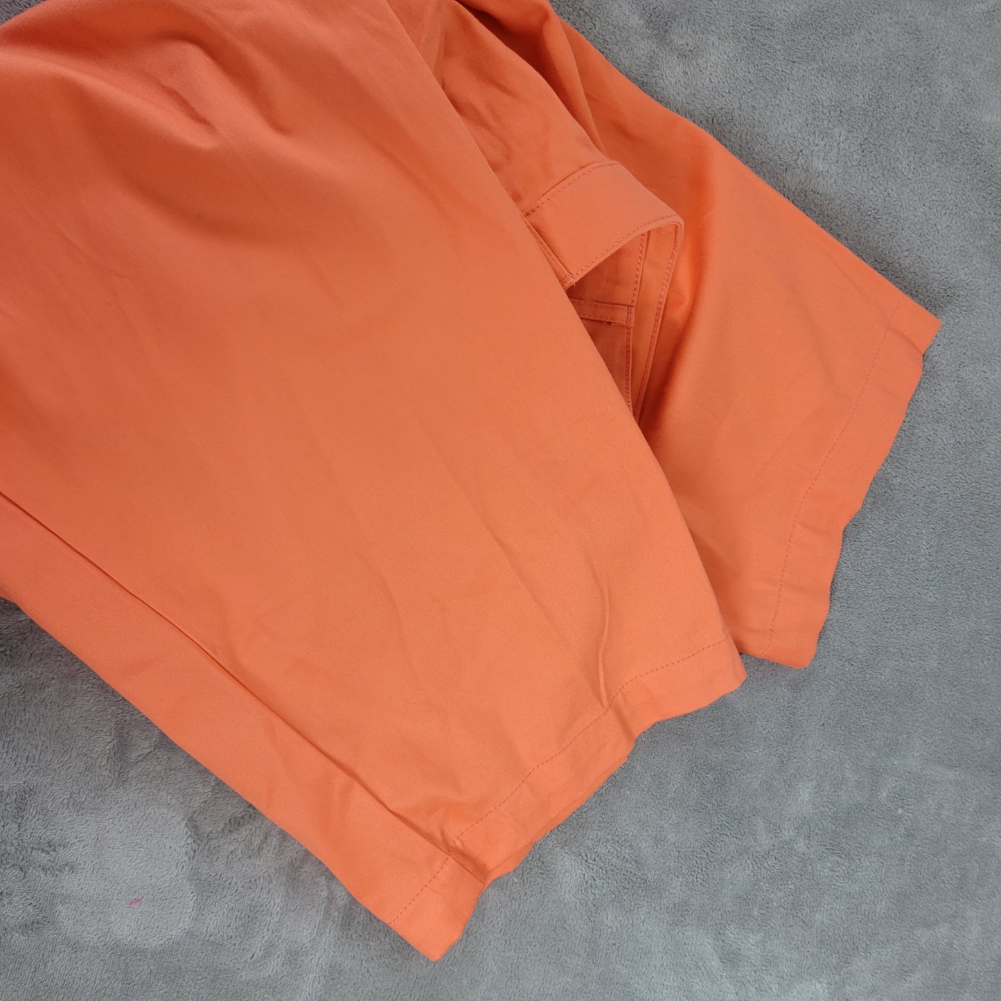 St. John's Bay 24W Capri Pants Orange Cotton Blend Straight Leg Pockets CAP9E