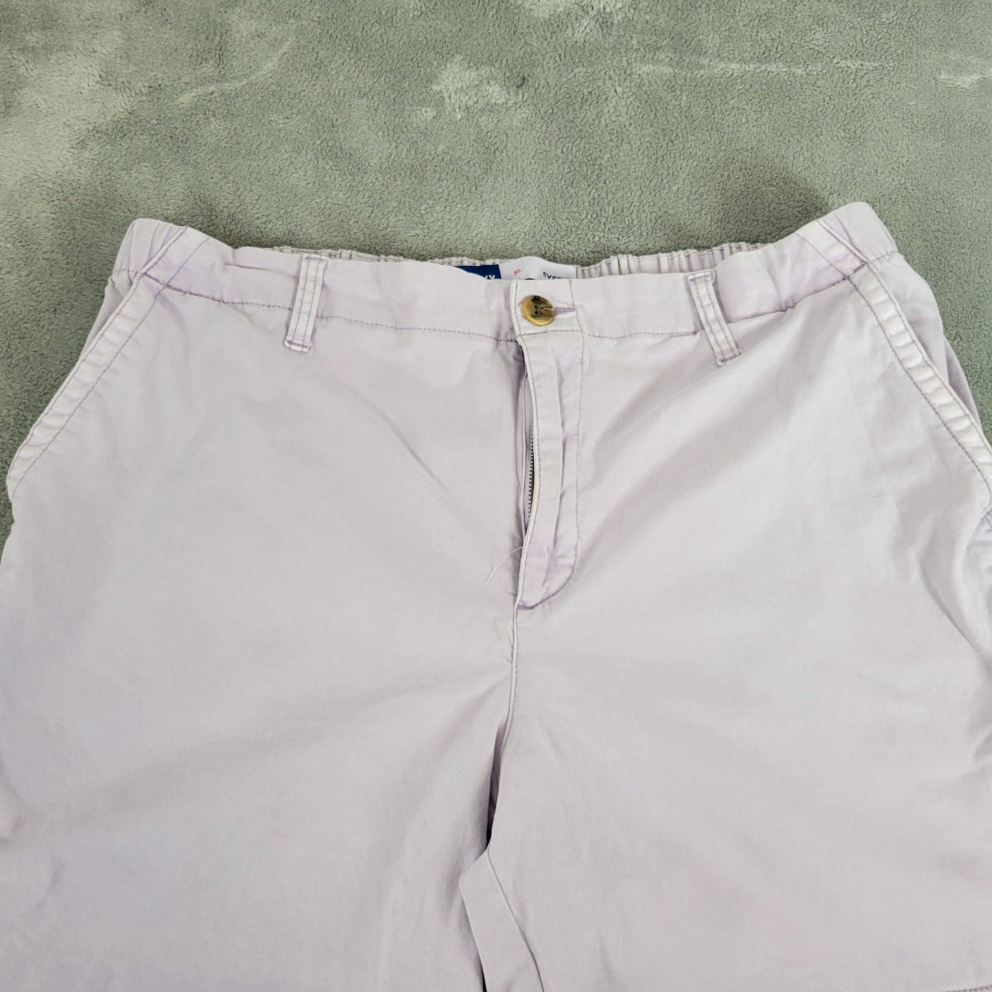 Old Navy Everyday Womens Shorts XL Lavender Chino Purple Elastic Waist PUR63E