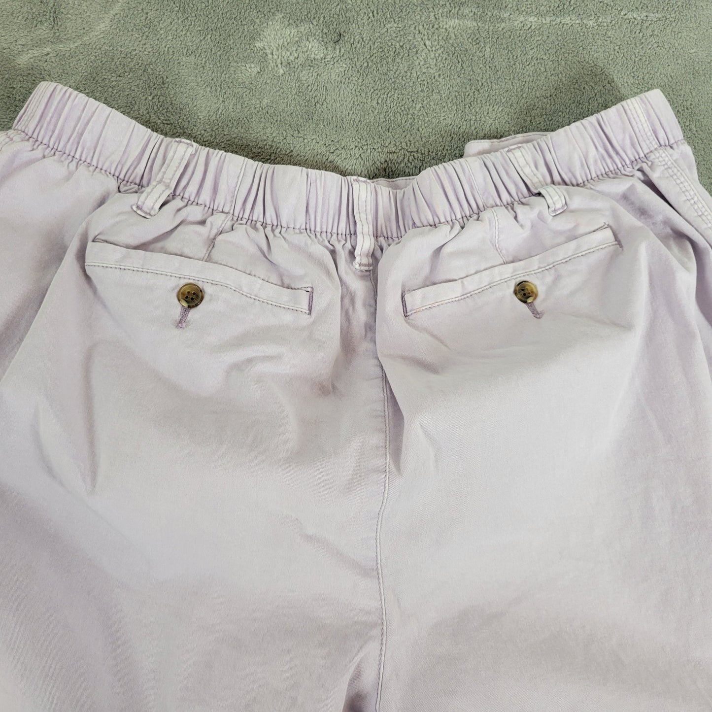 Old Navy Everyday Womens Shorts XL Lavender Chino Purple Elastic Waist PUR63E
