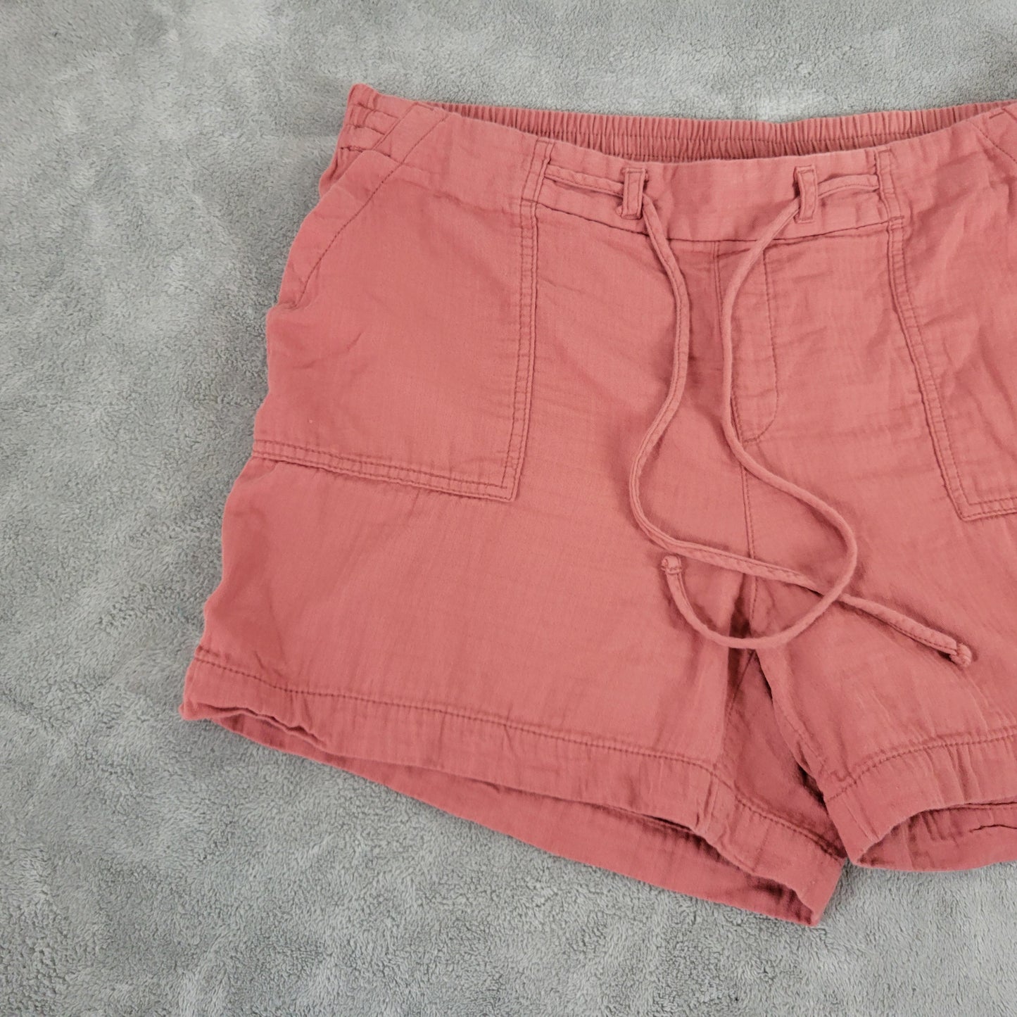 Old Navy Womens Shorts XL Burnt Orange Cotton Drawstring Elastic Waist BRO6E