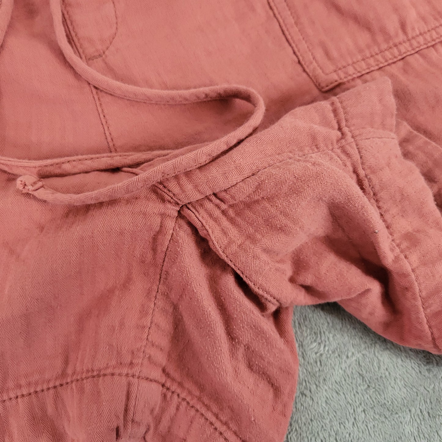 Old Navy Womens Shorts XL Burnt Orange Cotton Drawstring Elastic Waist BRO6E