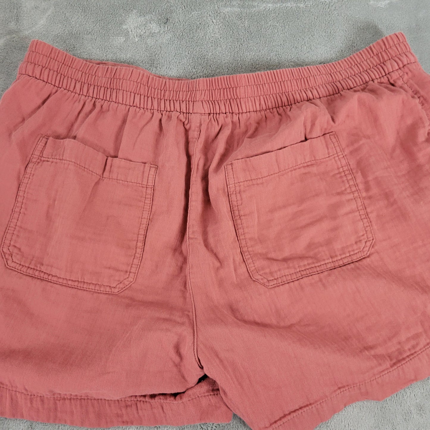 Old Navy Womens Shorts XL Burnt Orange Cotton Drawstring Elastic Waist BRO6E