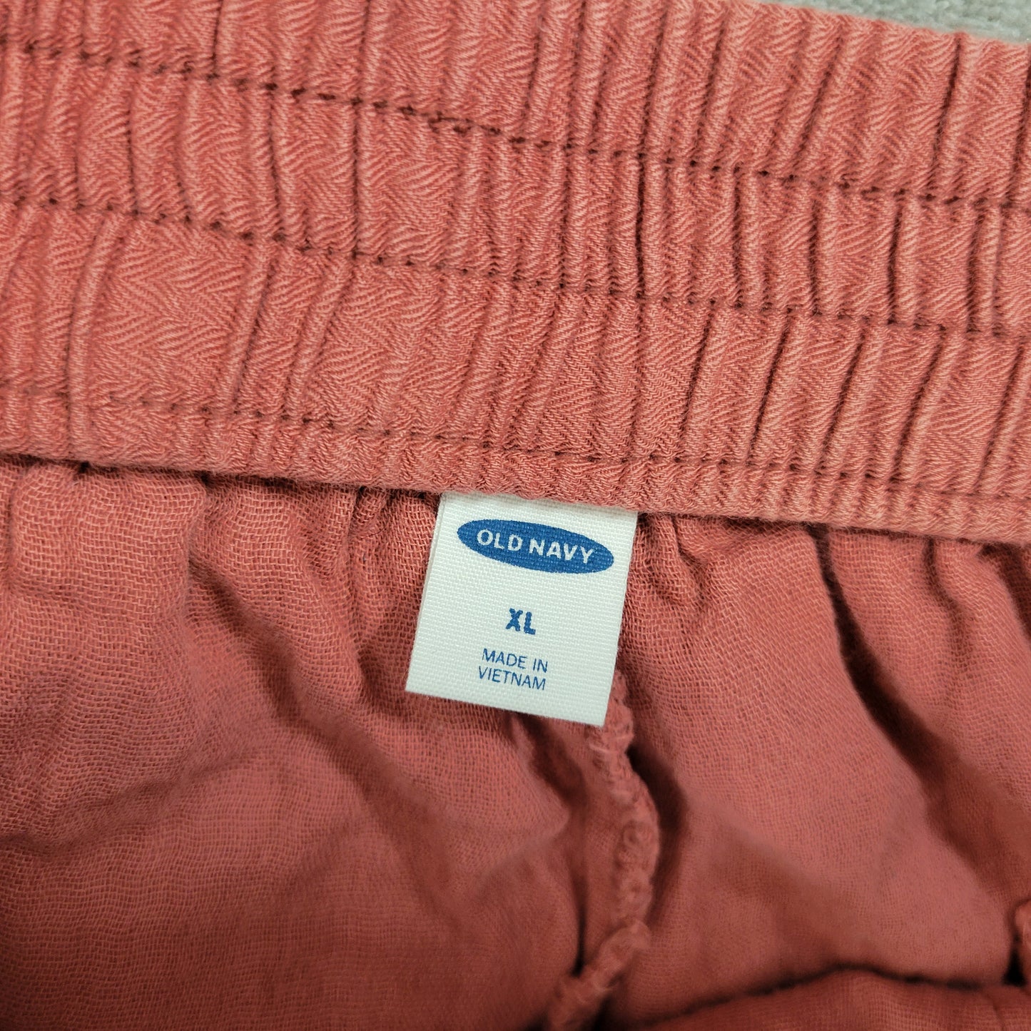 Old Navy Womens Shorts XL Burnt Orange Cotton Drawstring Elastic Waist BRO6E