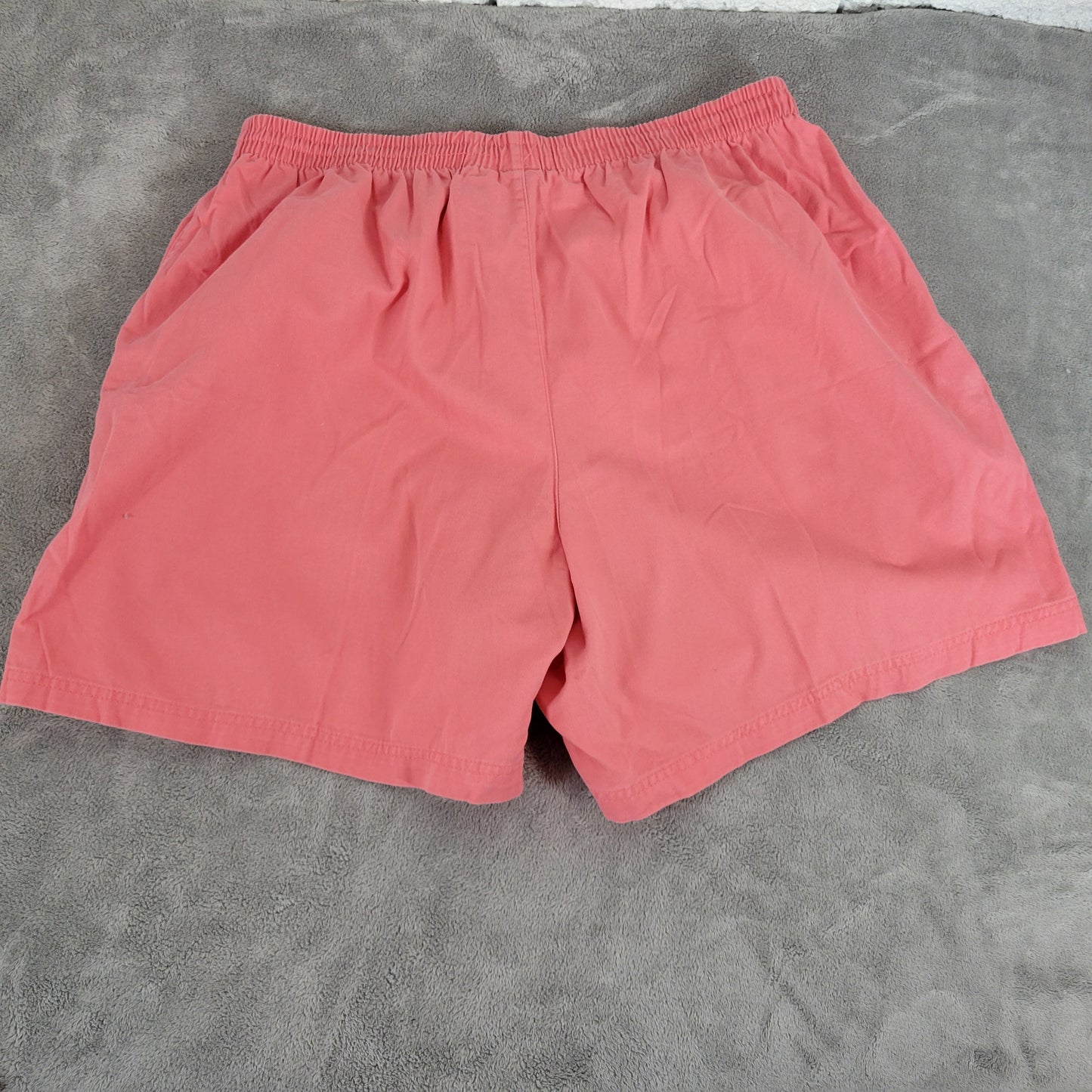Basic Editions Women Plus 1X Pink Chino Shorts Cotton Pull On Pocket PIN38E