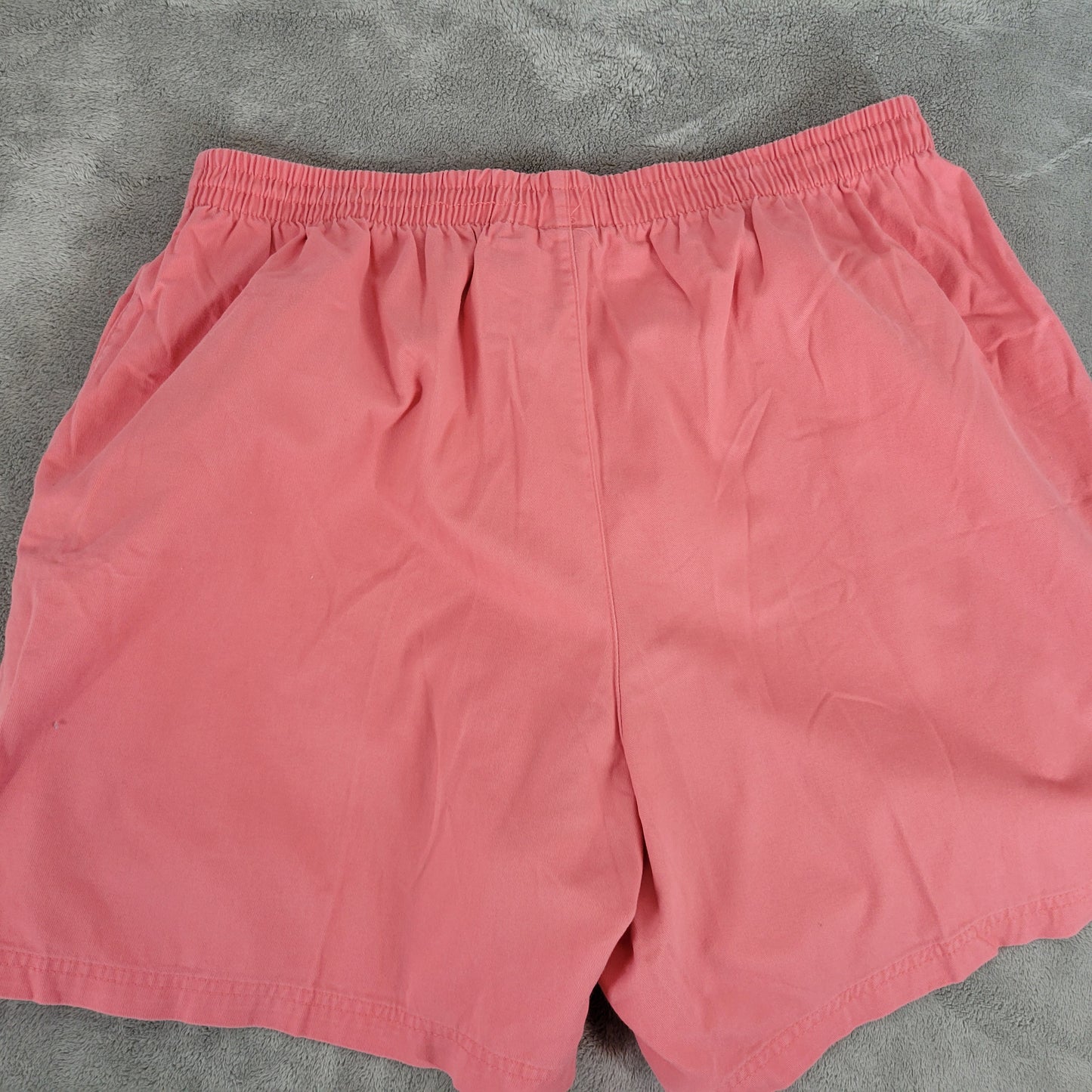 Basic Editions Women Plus 1X Pink Chino Shorts Cotton Pull On Pocket PIN38E