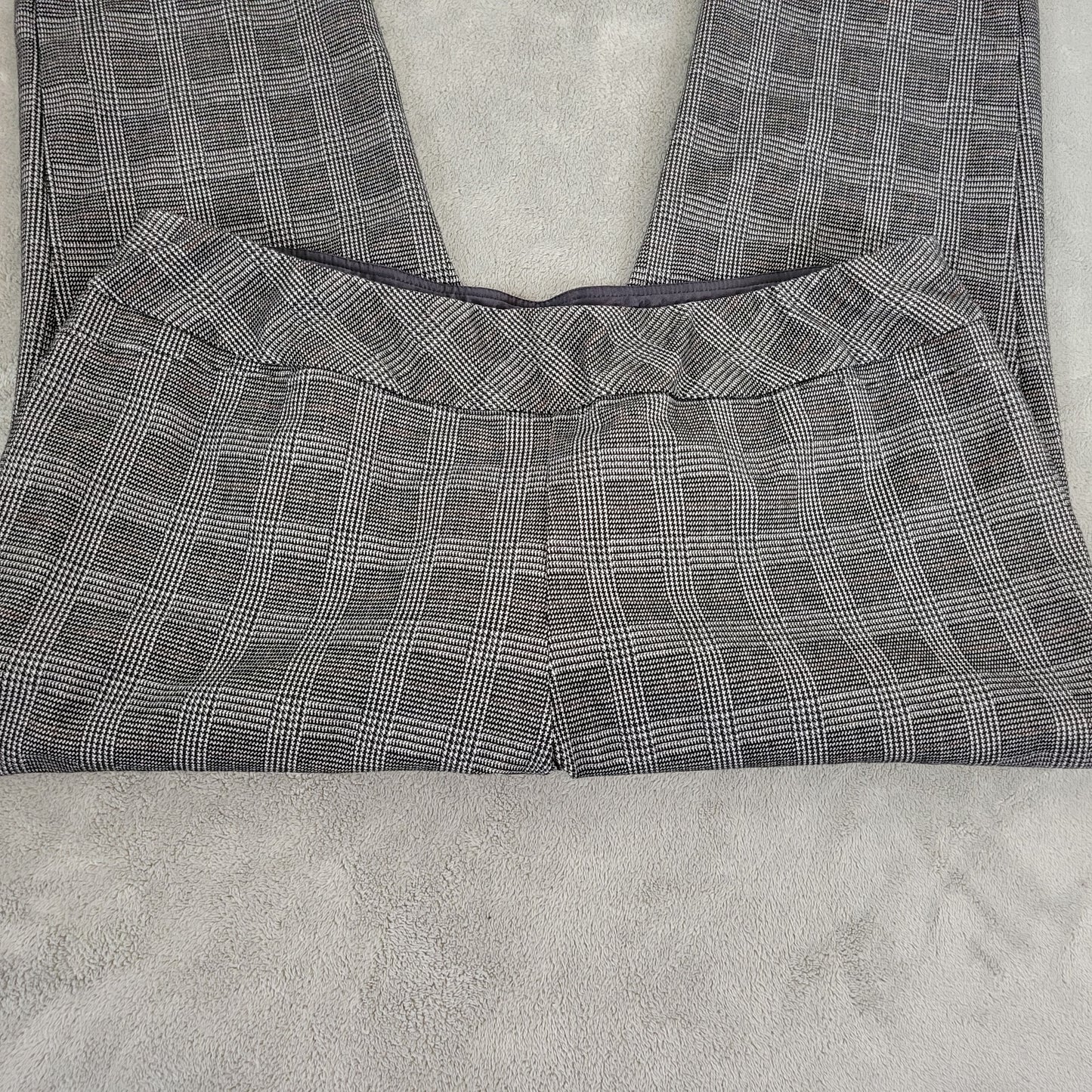 Investments II 18WS Petite Black White Plaid Capri Pants Pull On PLA33E