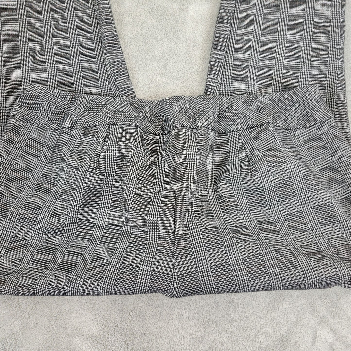 Investments II 18WS Petite Black White Plaid Capri Pants Pull On PLA33E