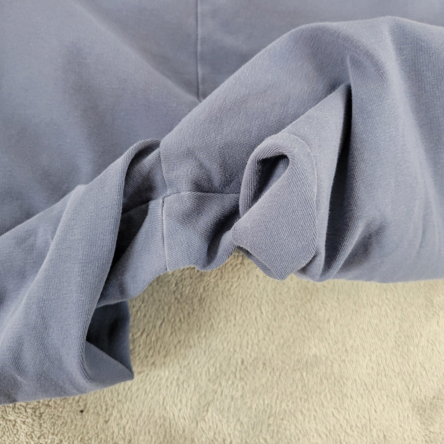 LL Bean XLP Petite Blue Pants Cotton Blend Straight Leg Elastic Waist BLU2XE