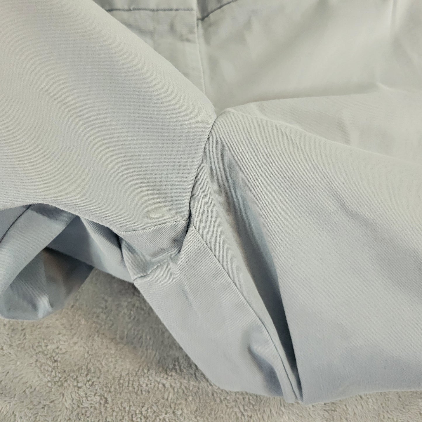 Lands' End Wide Leg Pants 22W Blue Gray Chino Cotton Blend Stretch BLU16XE
