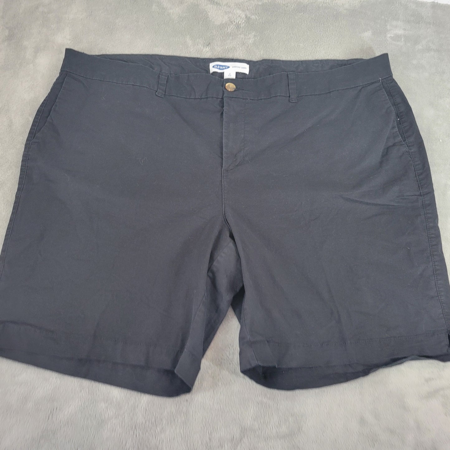Old Navy Everyday Shorts 24 Black Cotton Blend Stretch 12.5" Inseam BLA45E