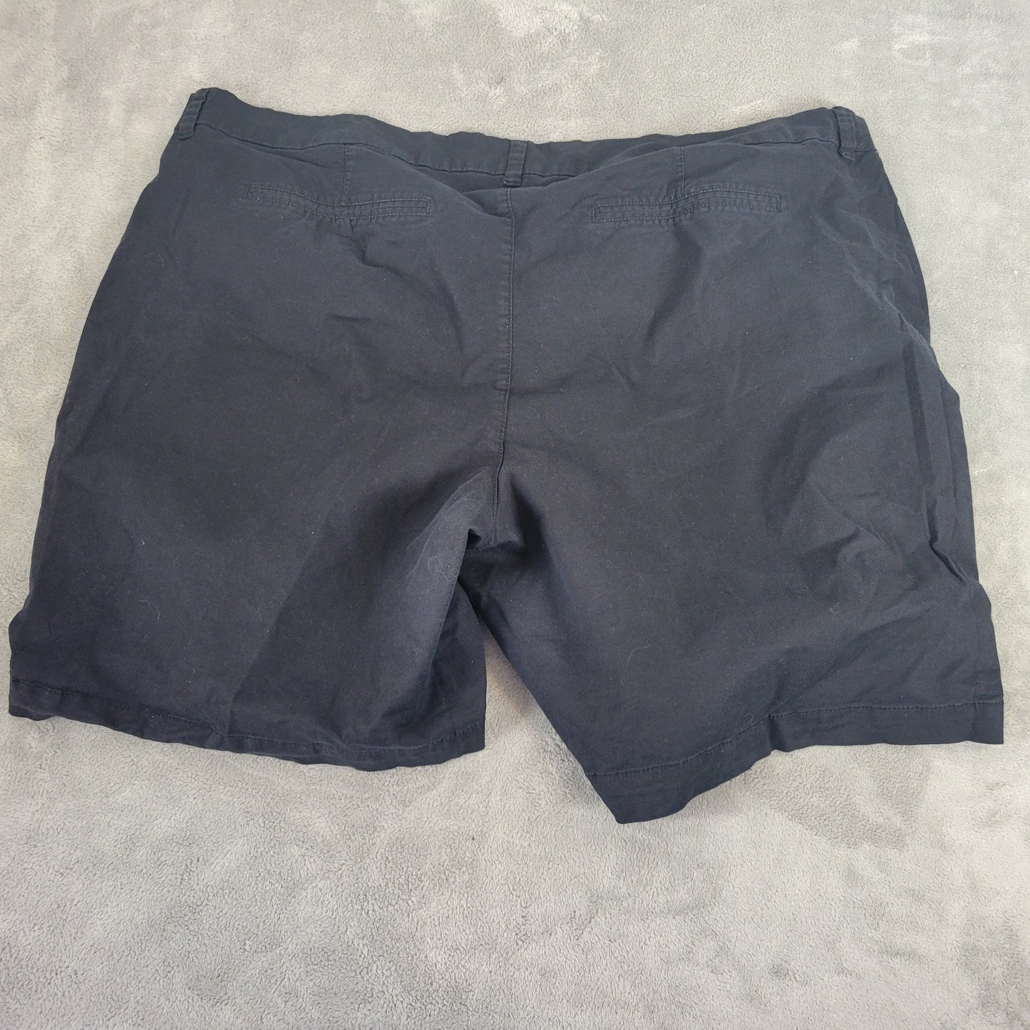 Old Navy Everyday Shorts 24 Black Cotton Blend Stretch 12.5" Inseam BLA45E