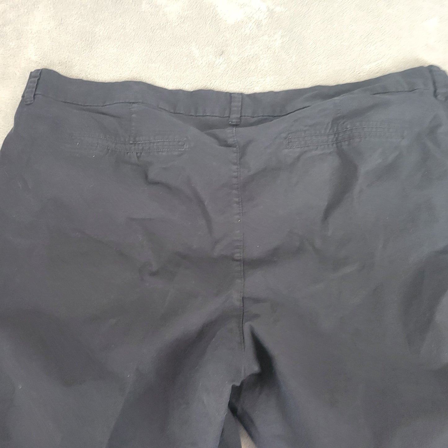 Old Navy Everyday Shorts 24 Black Cotton Blend Stretch 12.5" Inseam BLA45E