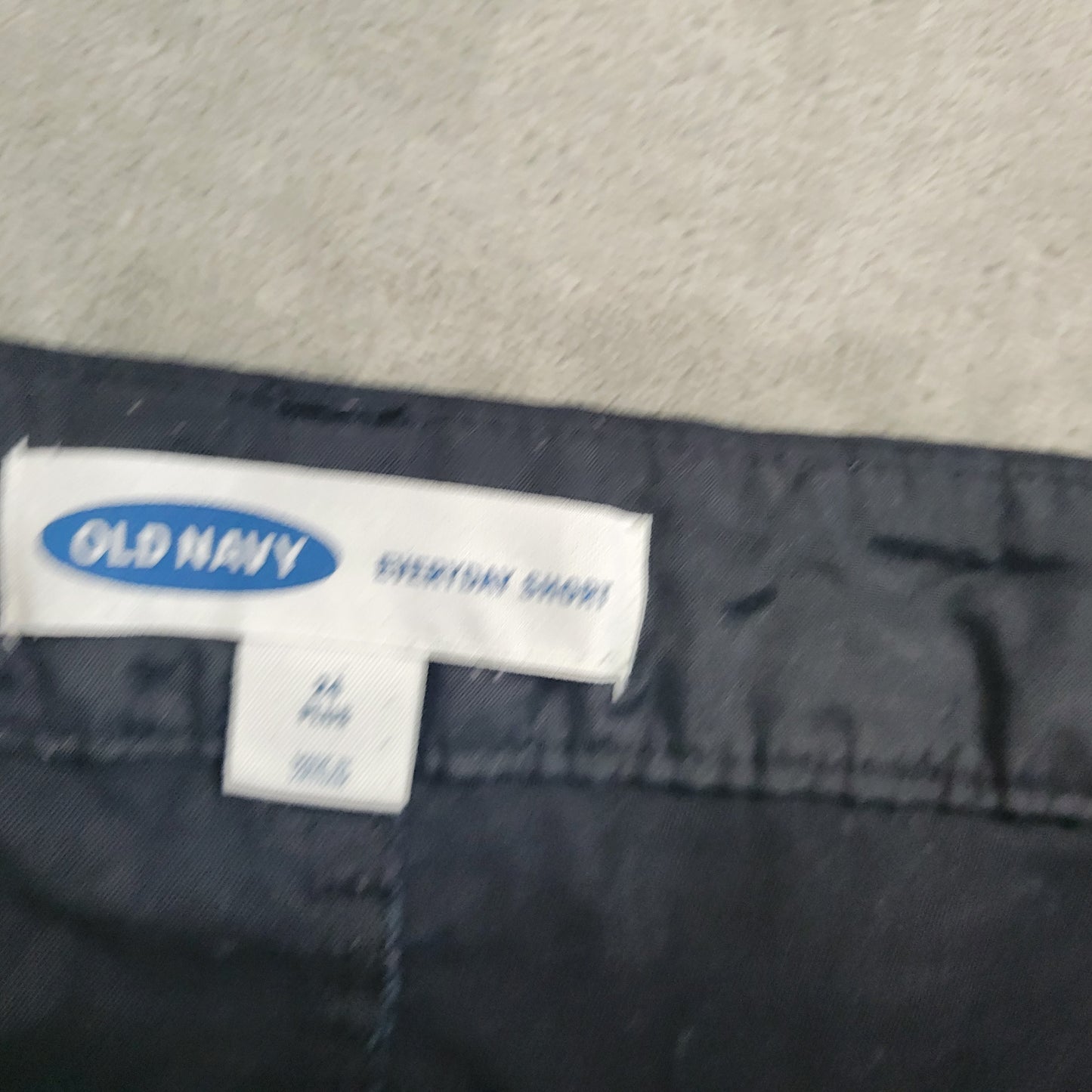 Old Navy Everyday Shorts 24 Black Cotton Blend Stretch 12.5" Inseam BLA45E