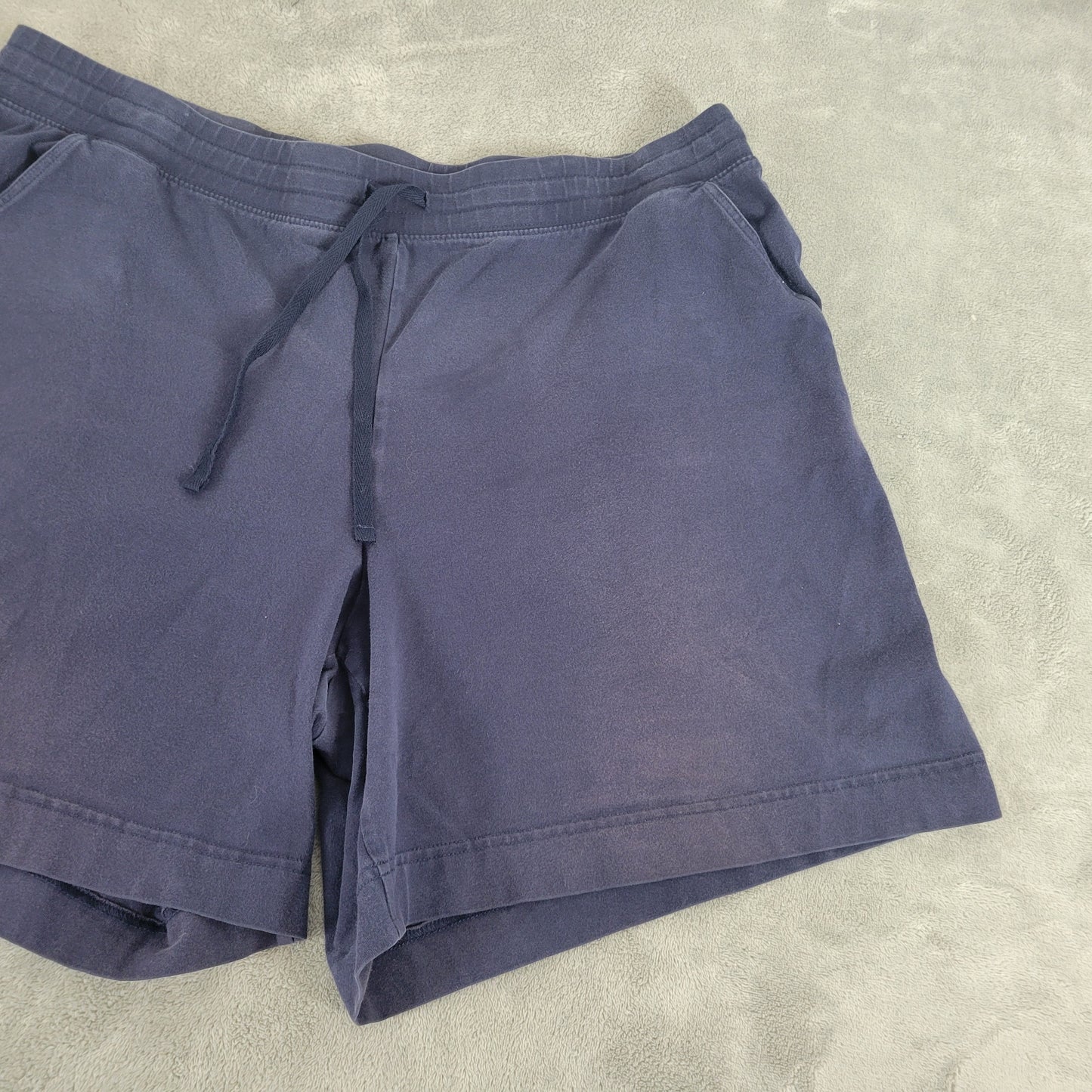 Karen Scott Shorts XL Blue Drawstring Cotton Blend Stretch 6" Inseam BLU15XE