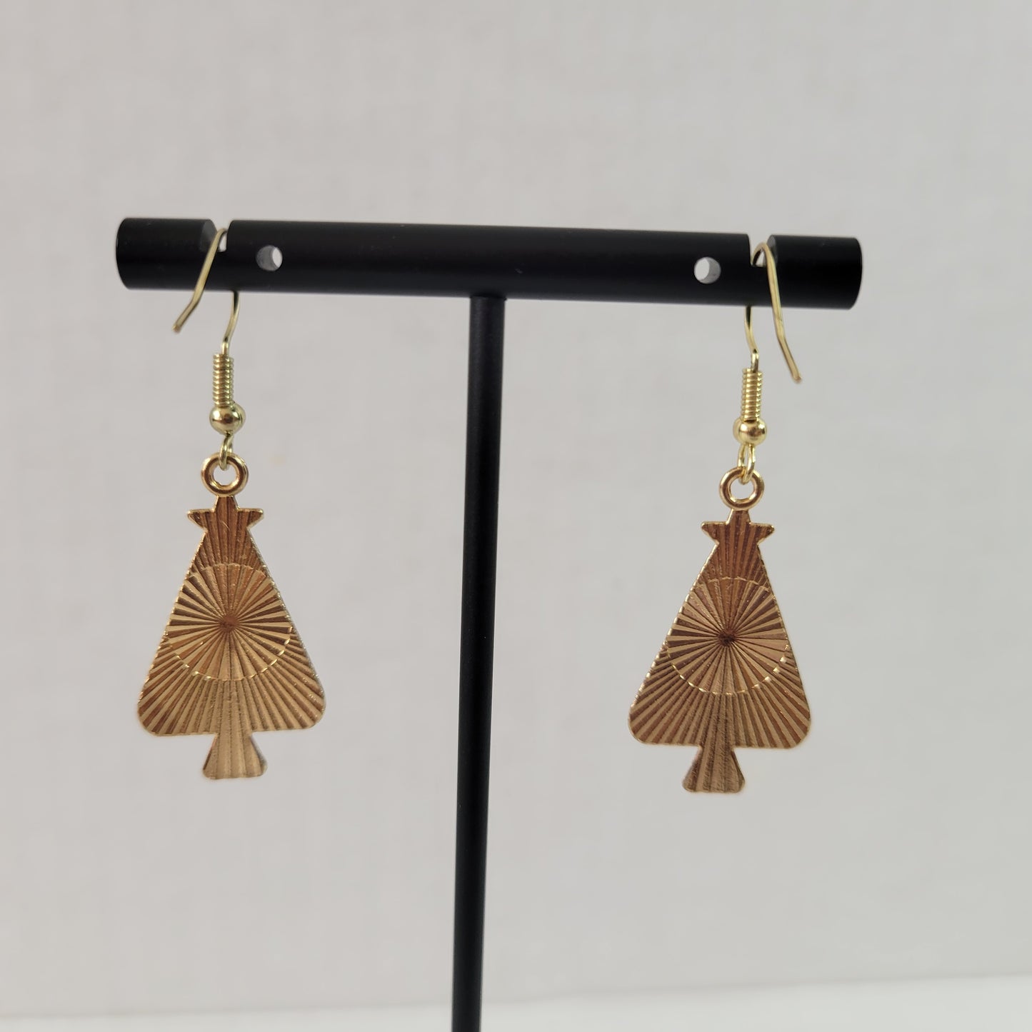 Multi Green Christmas Tree Dangle Drop Earrings Women Jewelry Gold Tone E82E