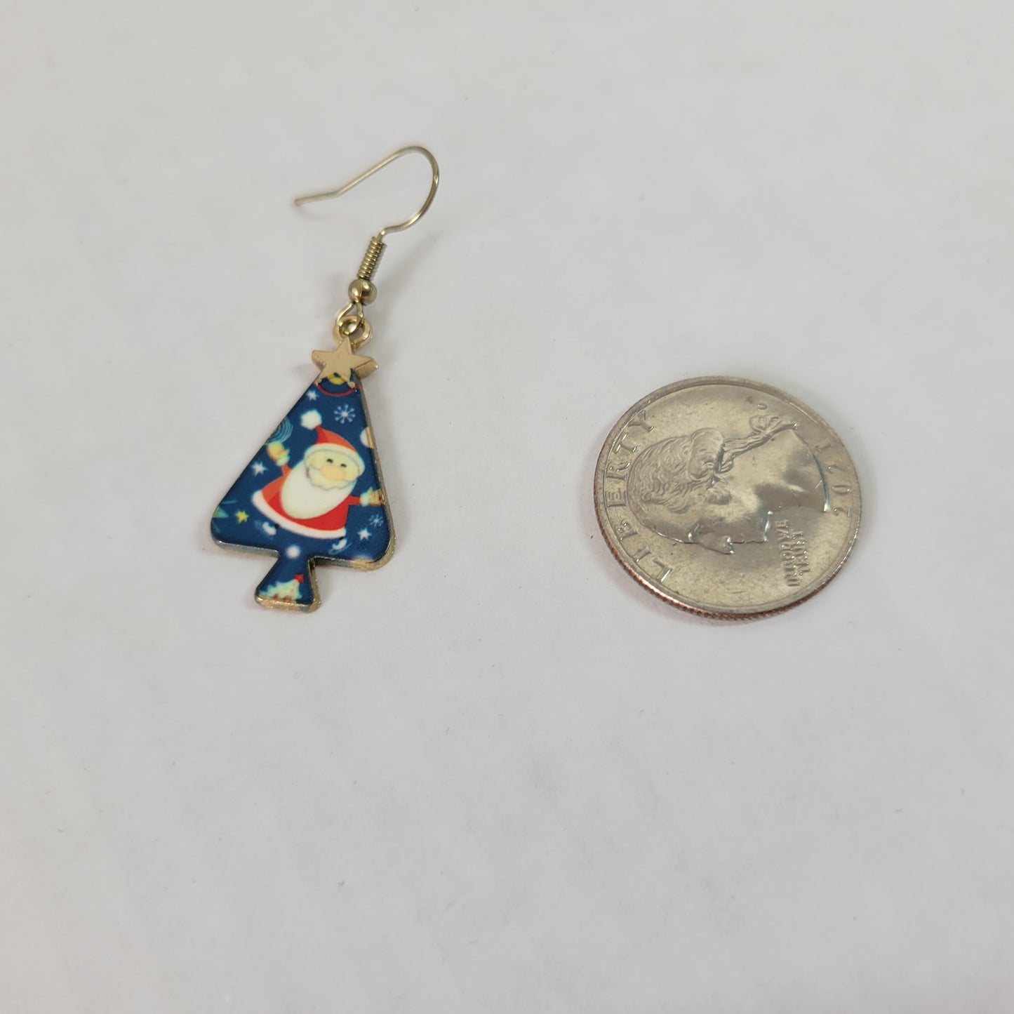 Colorful Christmas Tree Dangle Drop Earrings Women Holiday Jewelry Gift Fun E83E