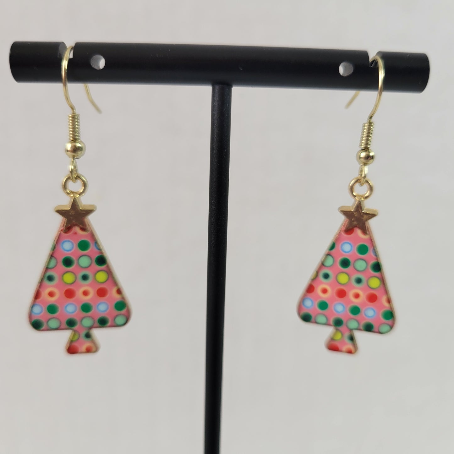 Christmas Tree Ornament Dangle Drop Earrings Women Holiday Jewelry Gift E85E